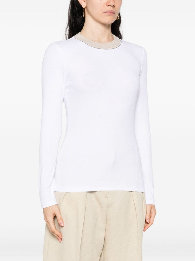 embellished-round-neck top 3