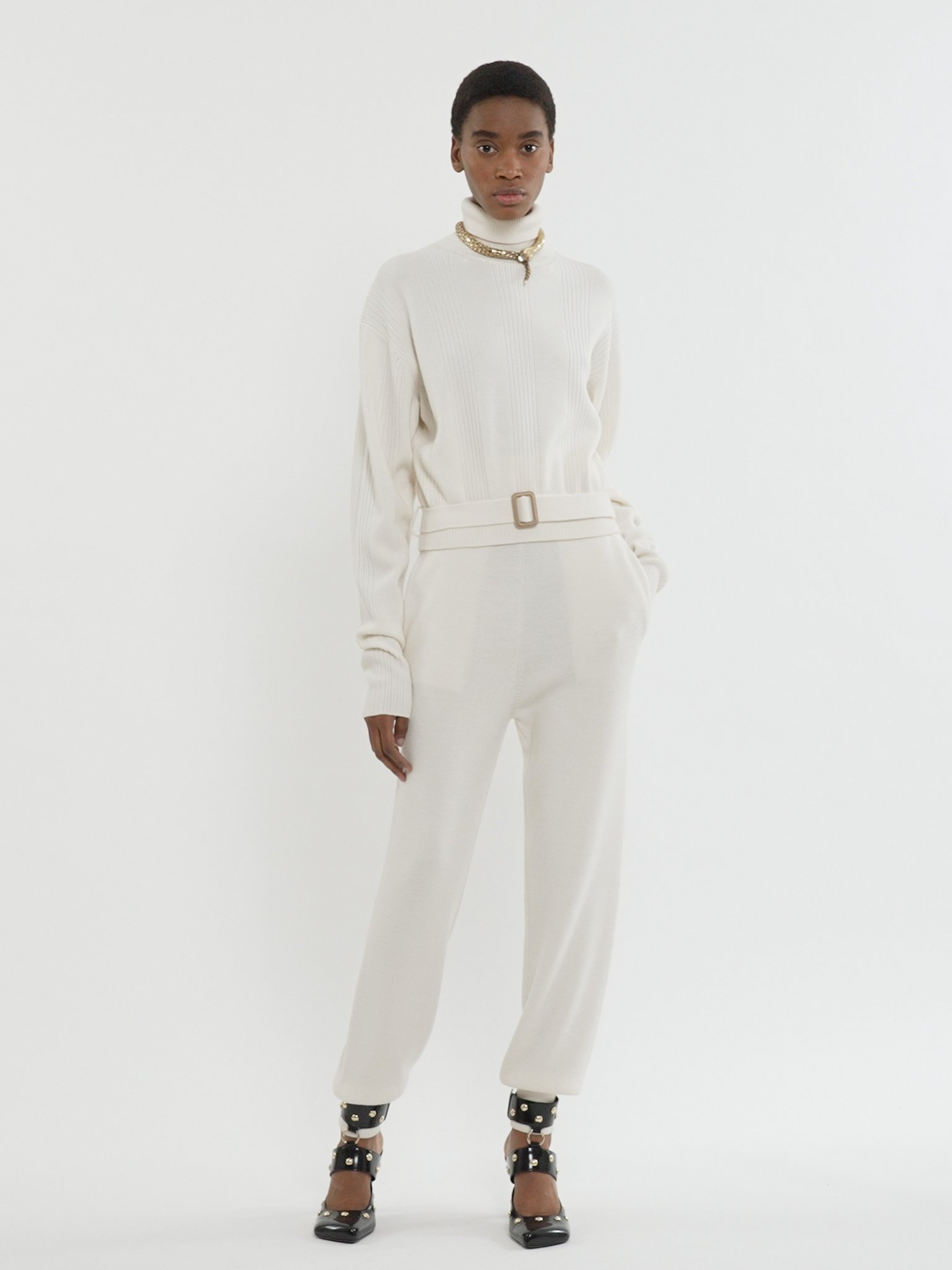 SWEATPANTS IN WOOL KNIT - 5