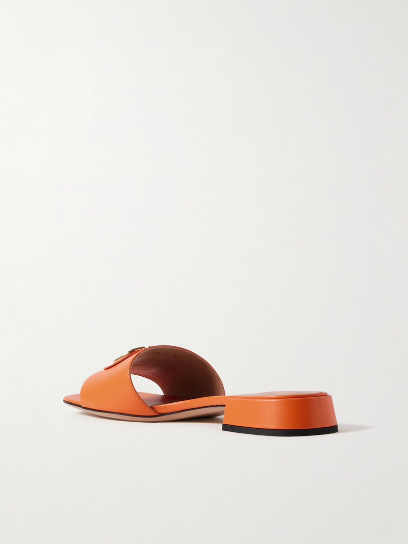 Vlogo Embellished Leather Slides 3