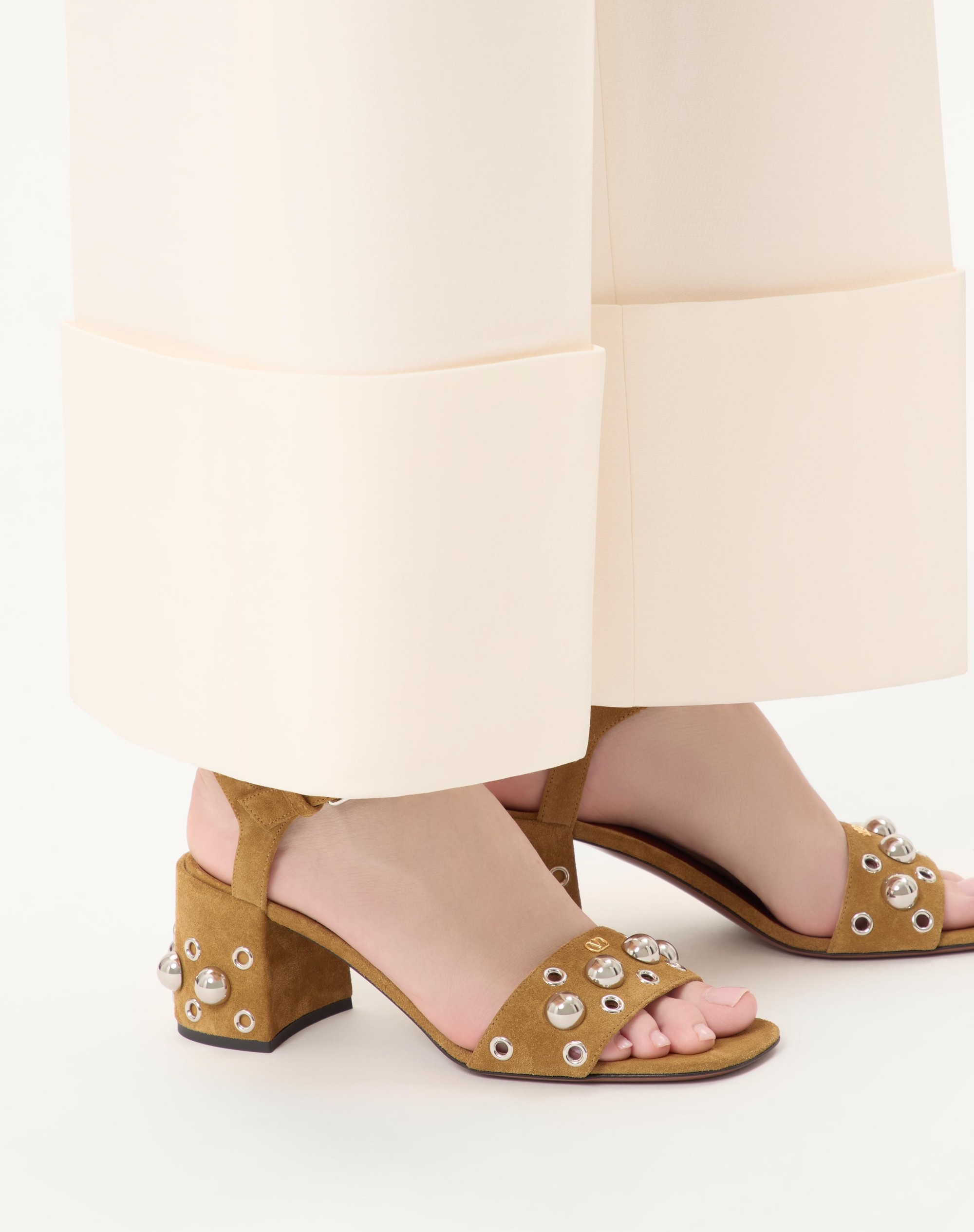 NELLCÔTE CRUST LEATHER SANDAL 60MM - 2
