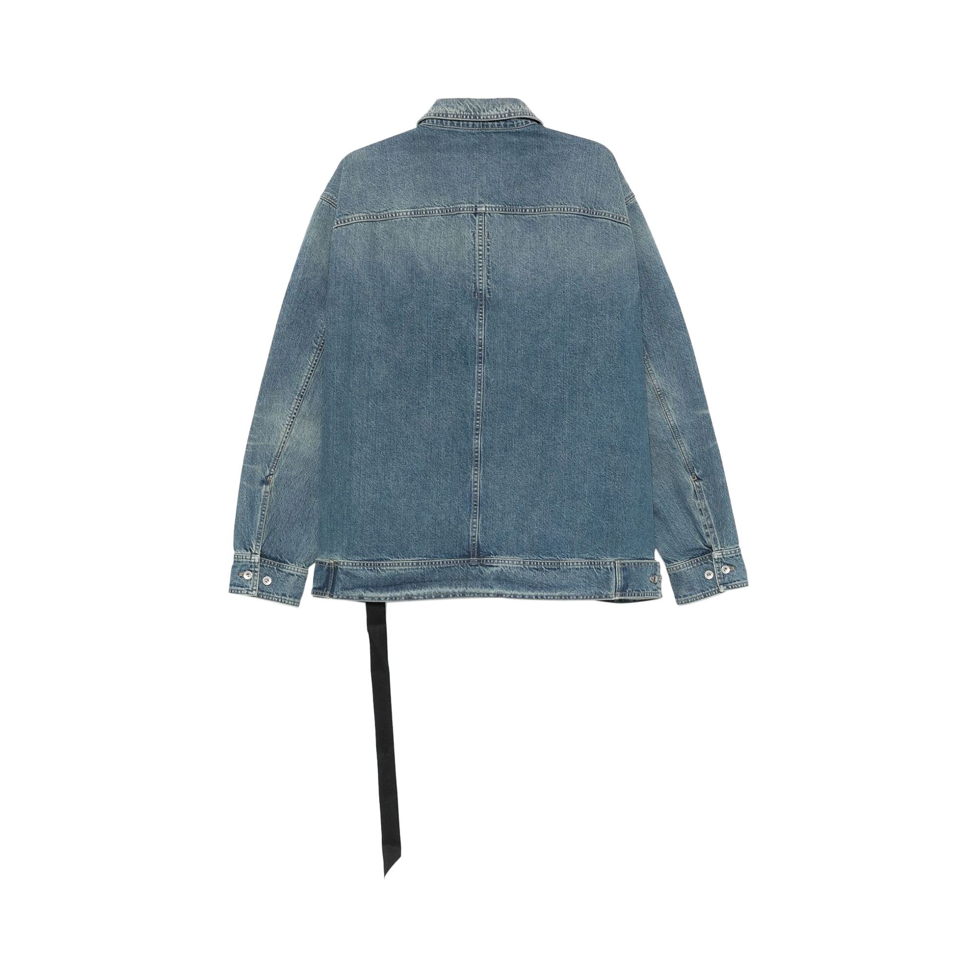 Rick Owens DRKSHDW Jumbo Denim Jacket 'Washed Indigo' - 2