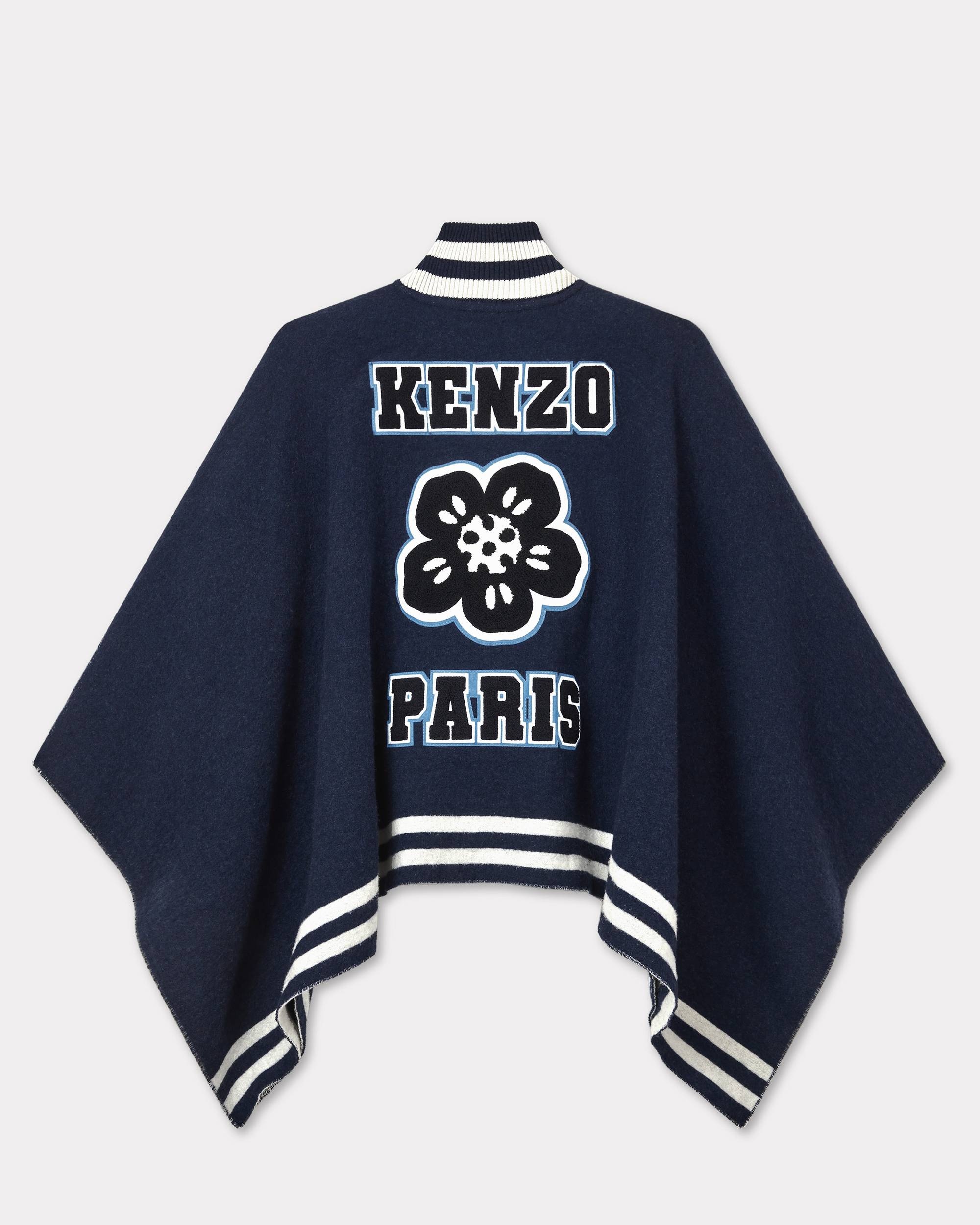 'KENZO Stamp' wool poncho - 2