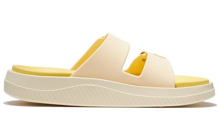(WMNS) Li-Ning Clap Slippers 'Yellow Creamy White' AGAS004-4 - 2