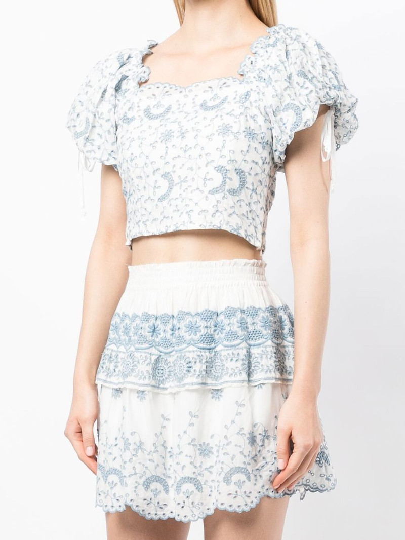 Melina broderie-anglaise crop top 3