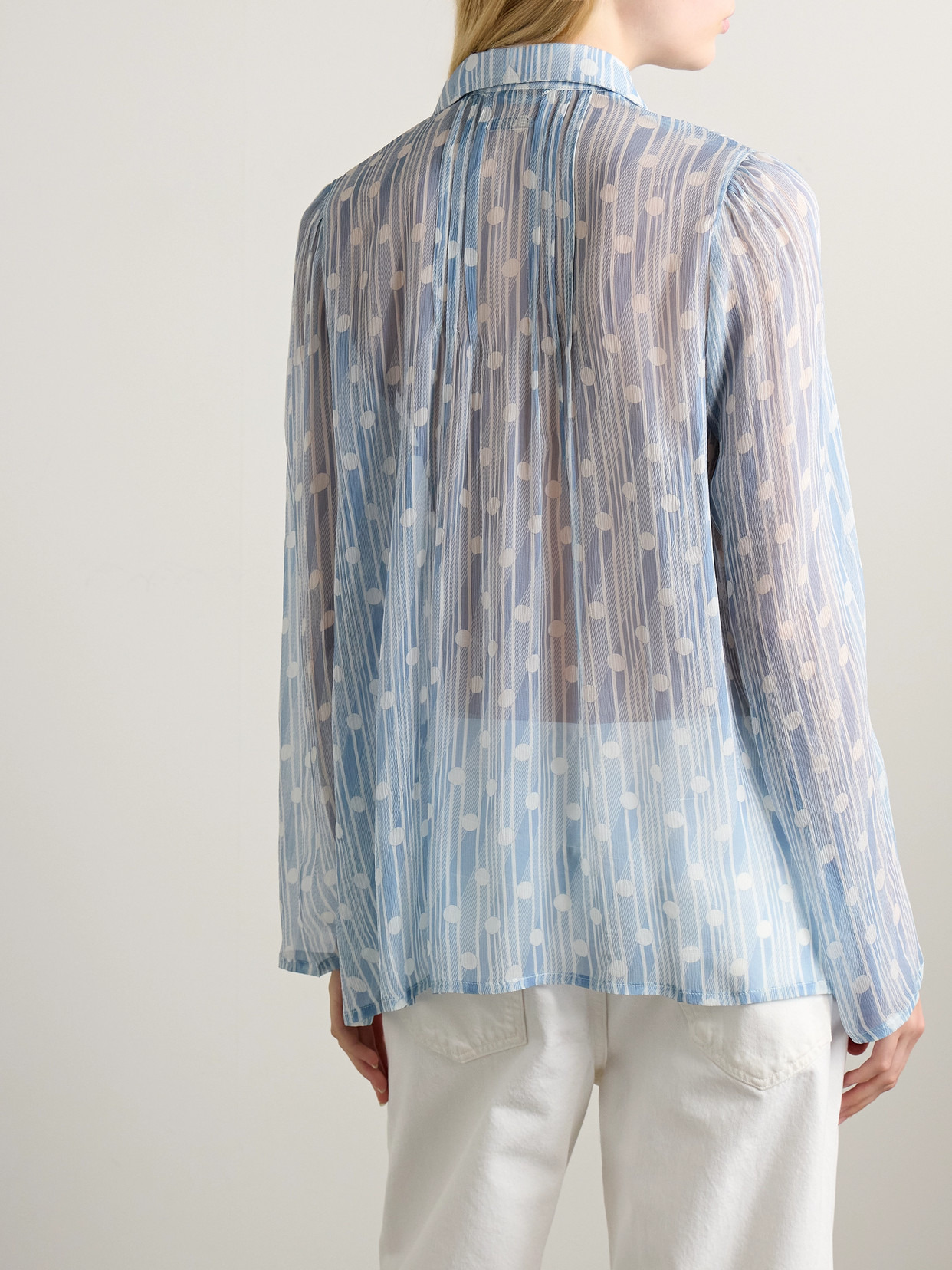 Meridian Printed Silk-georgette Blouse - 3