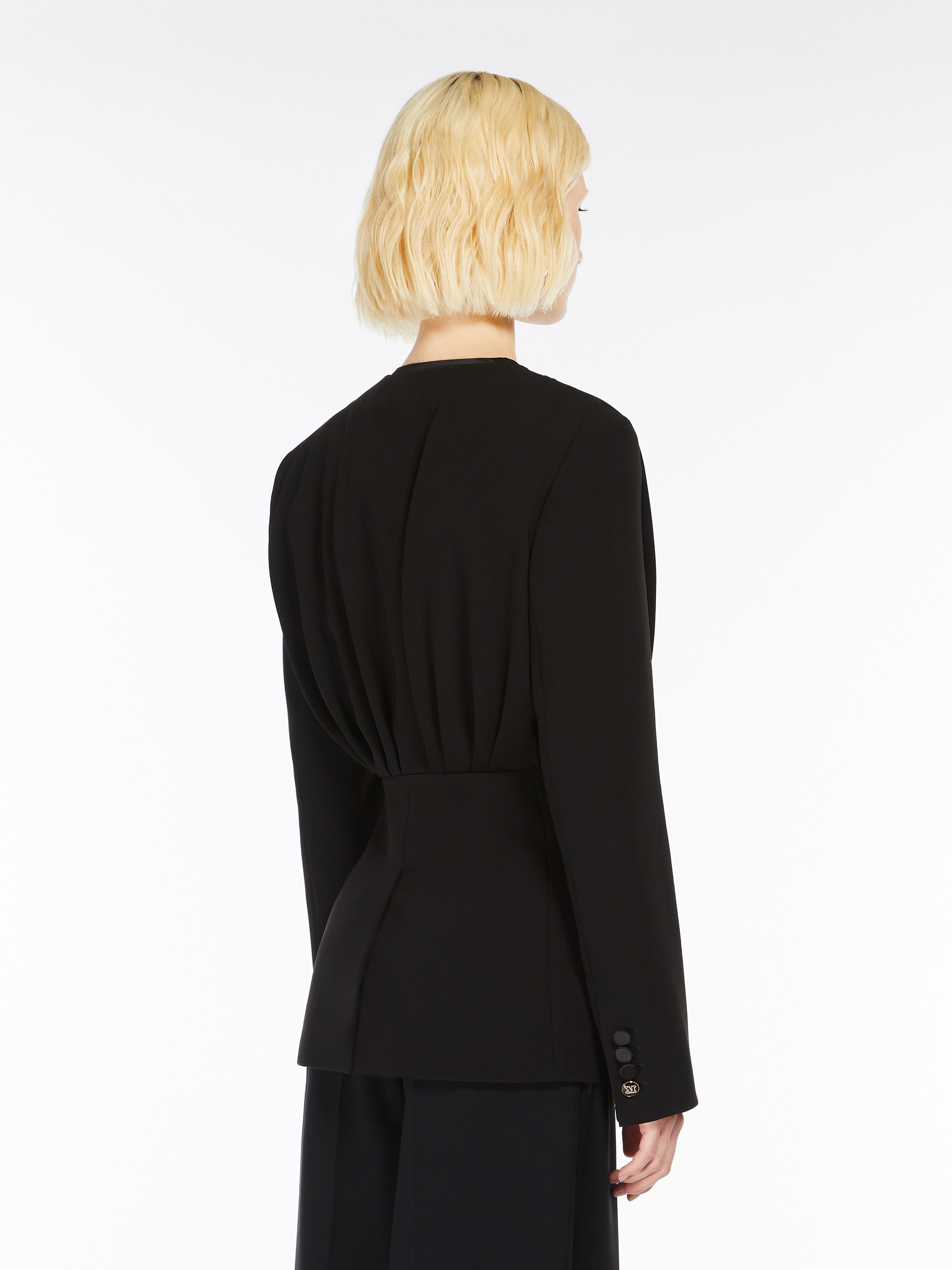 GRADI Draped crêpe jacket - 4