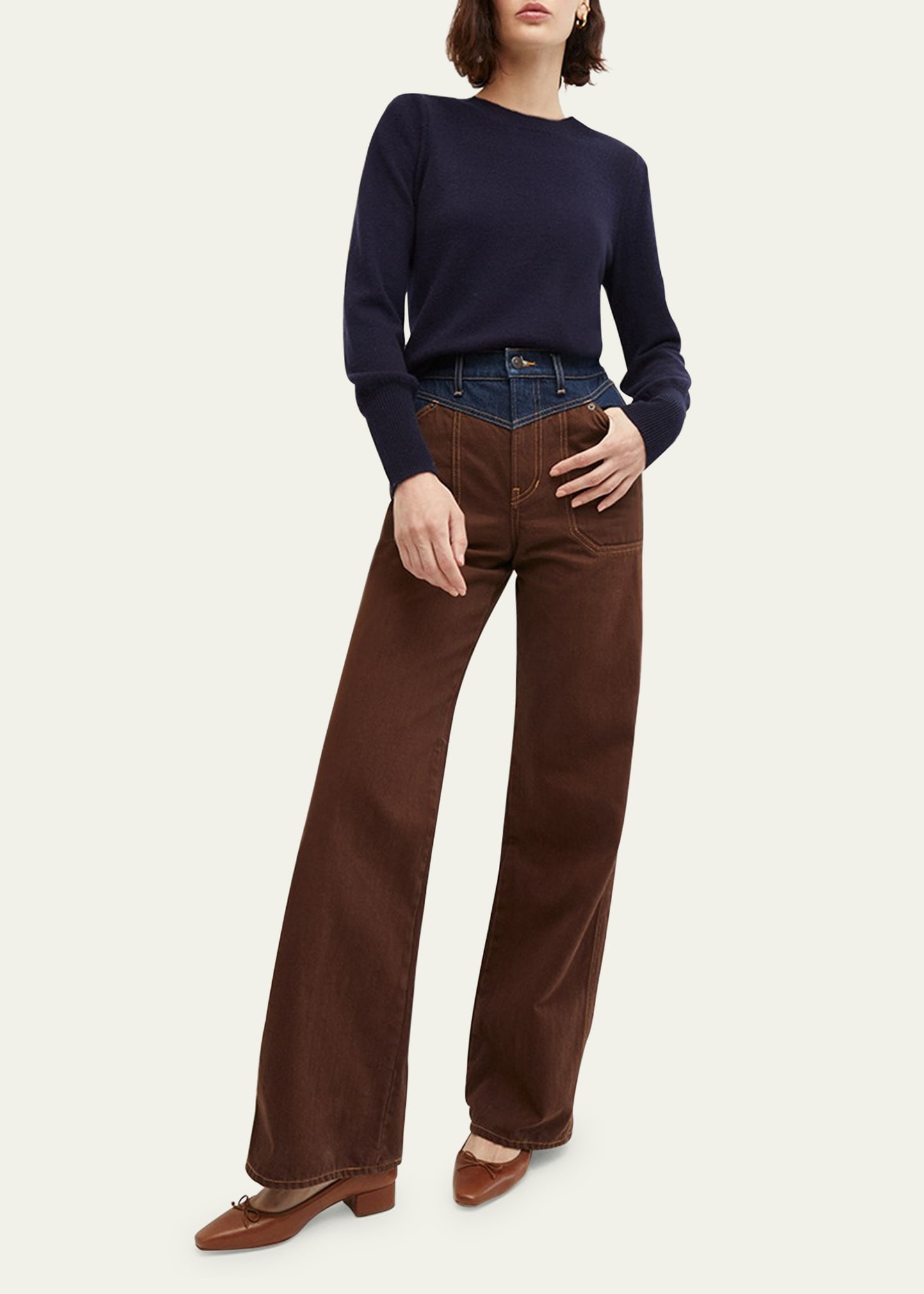 Nelia Cashmere Crewneck Sweater - 2
