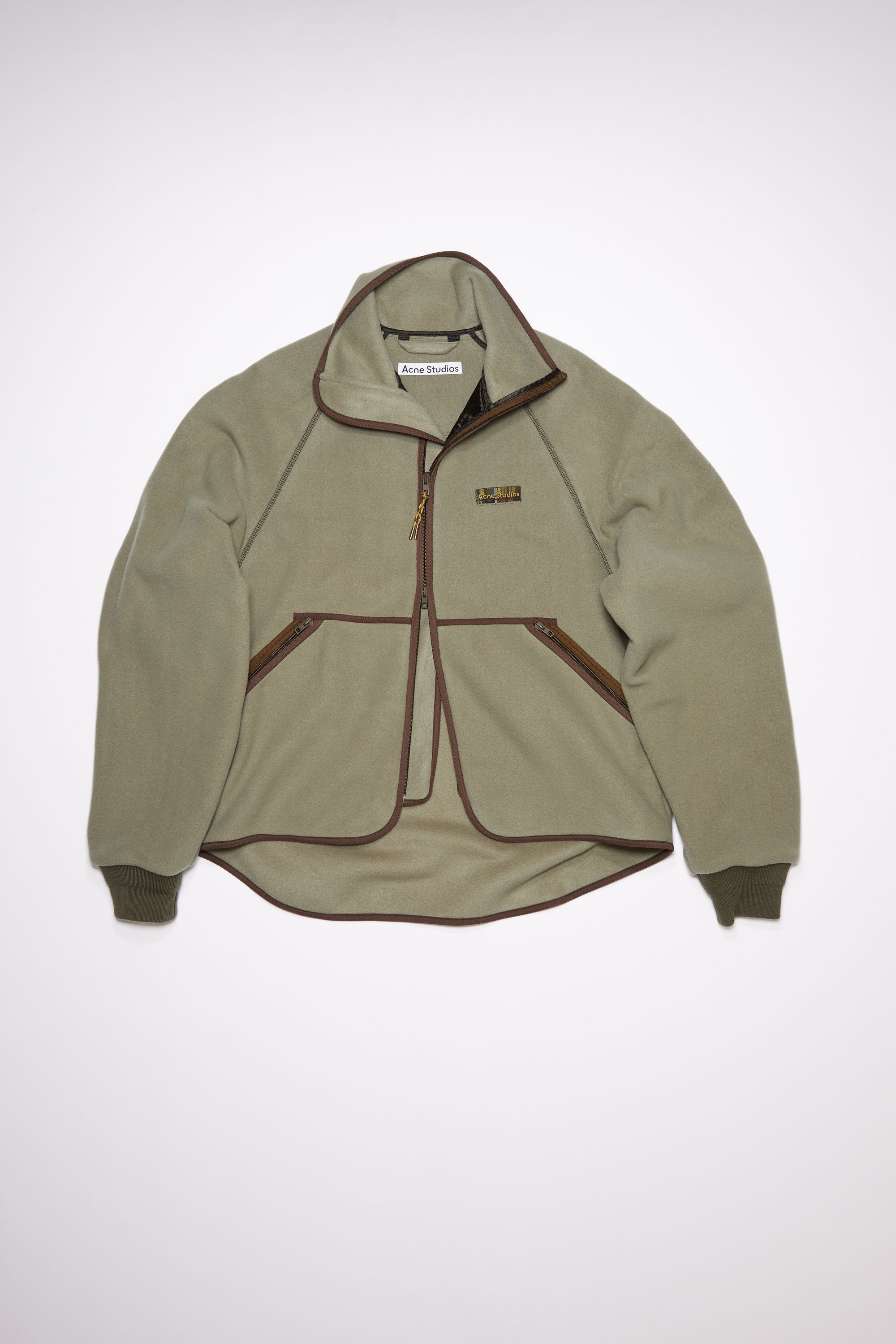 Polar fleece jacket - Khaki green - 4