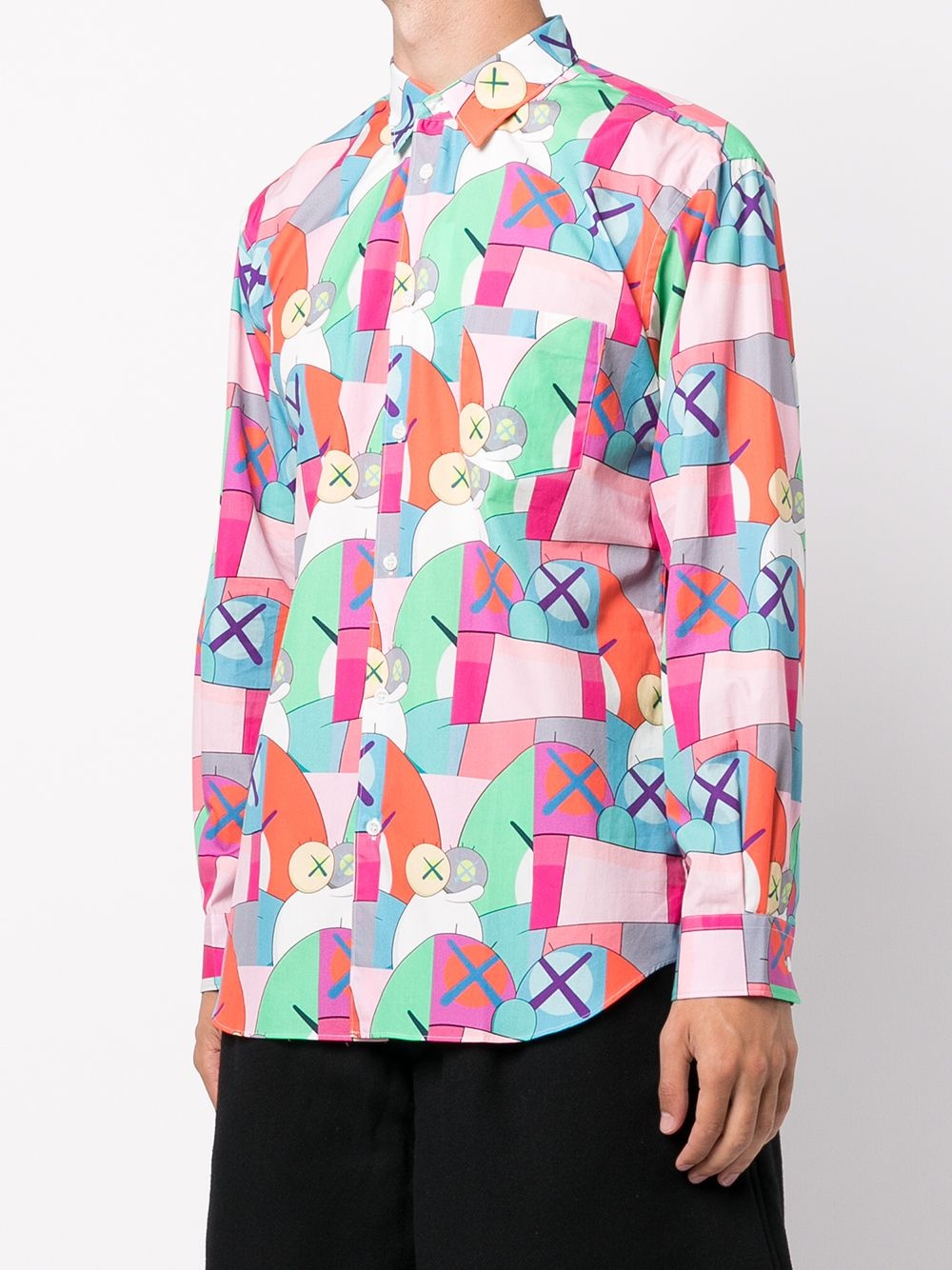 graphic-print longsleeved shirt - 3