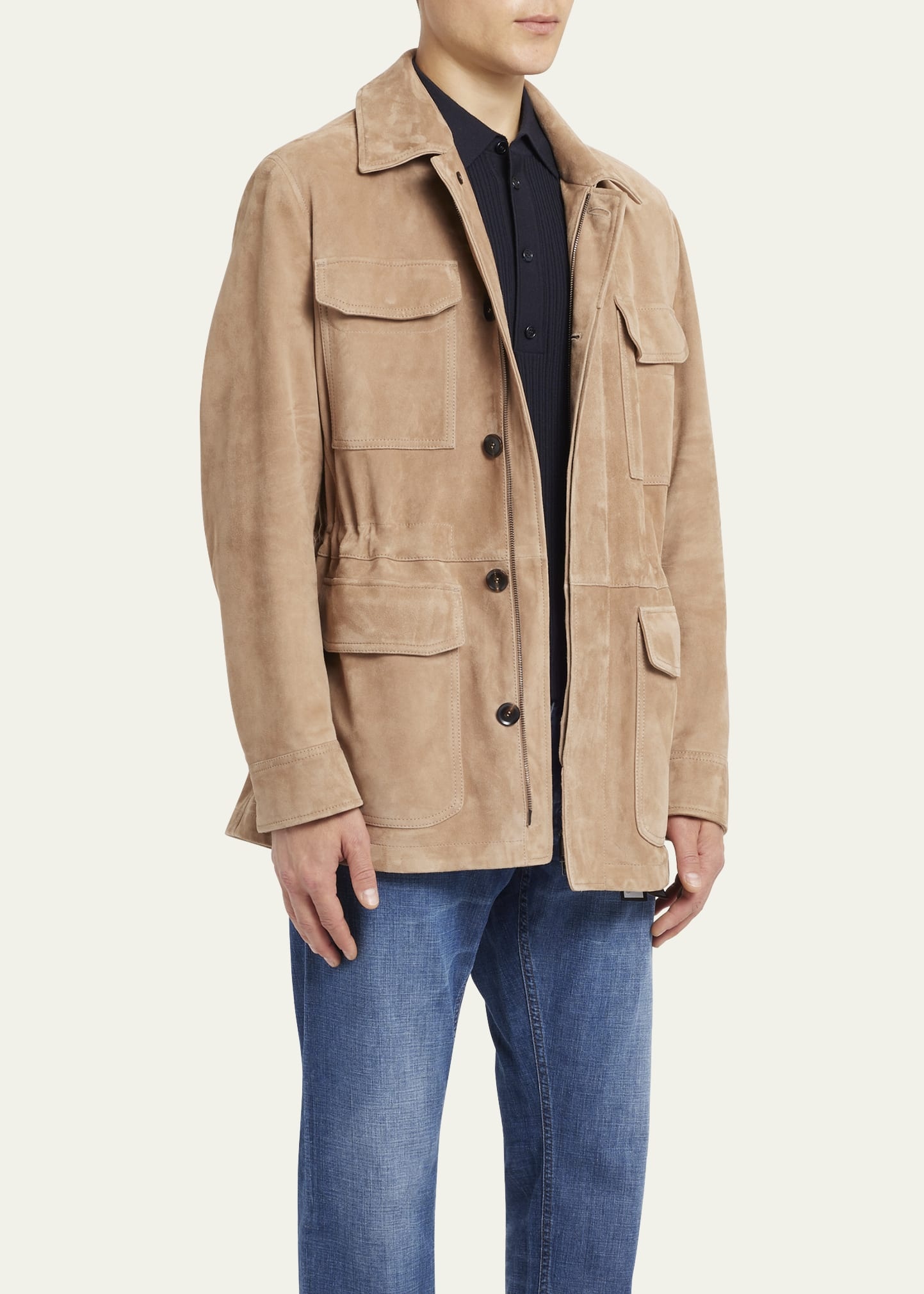 Men's Suede Field Jacket - 4