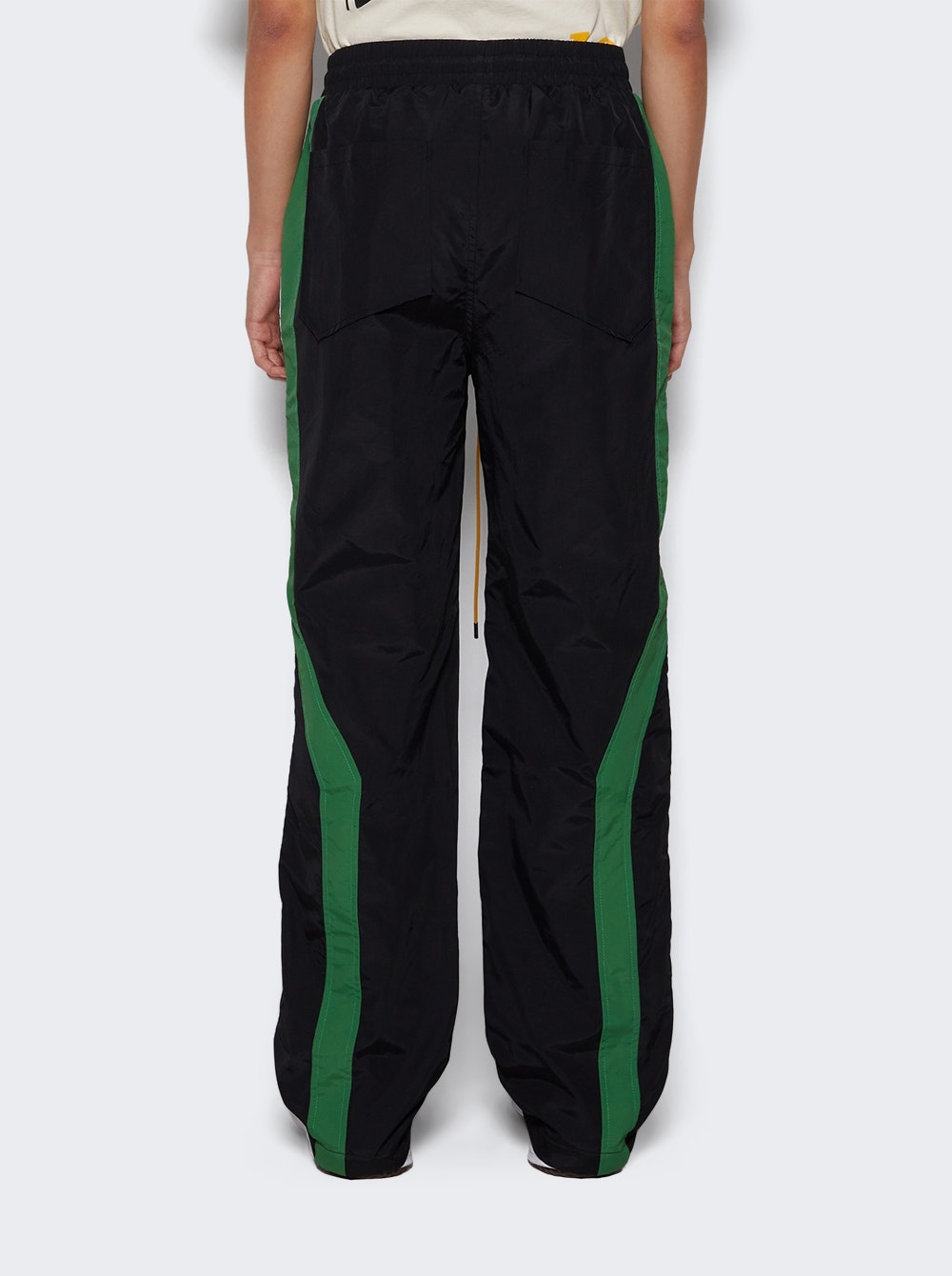 Color Block Track Pant Black And White - 5