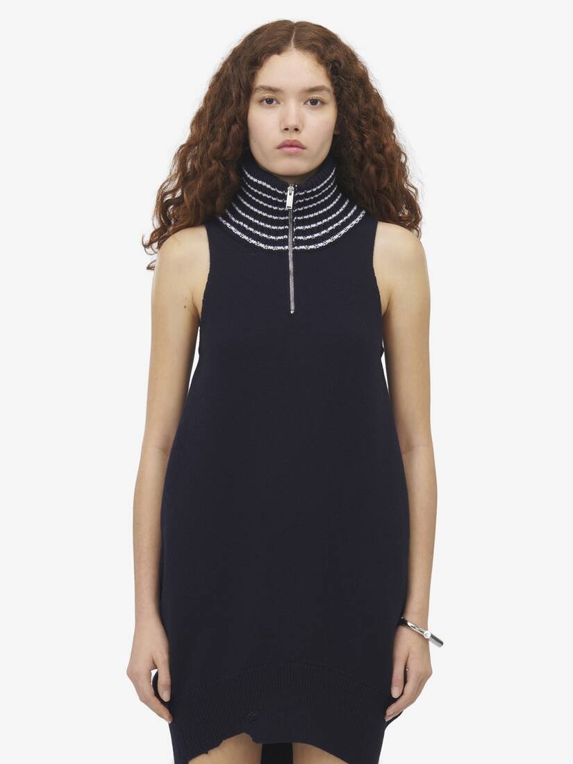 Knitted Mini Dress - 5