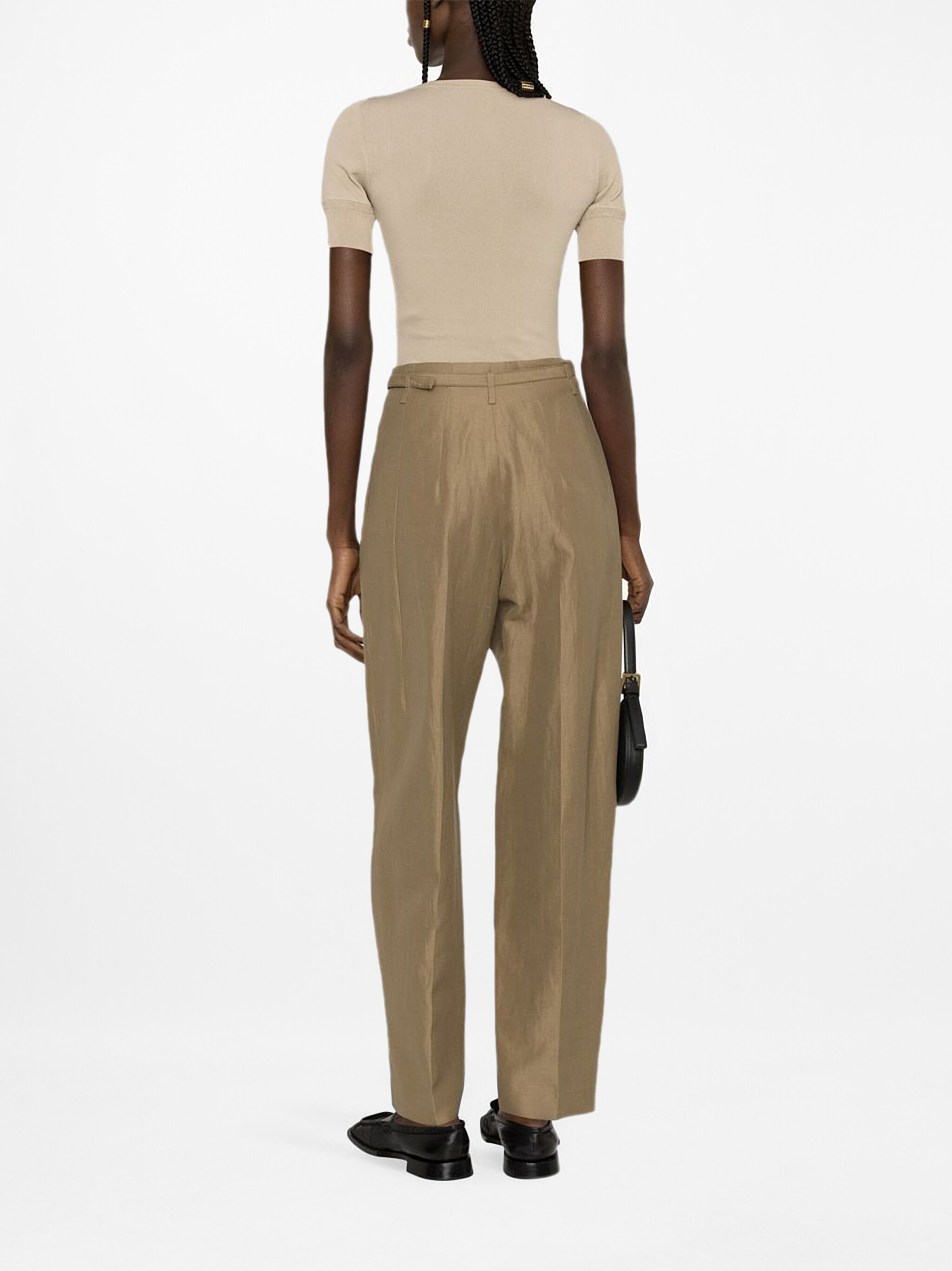 boat-neck knitted top - 4