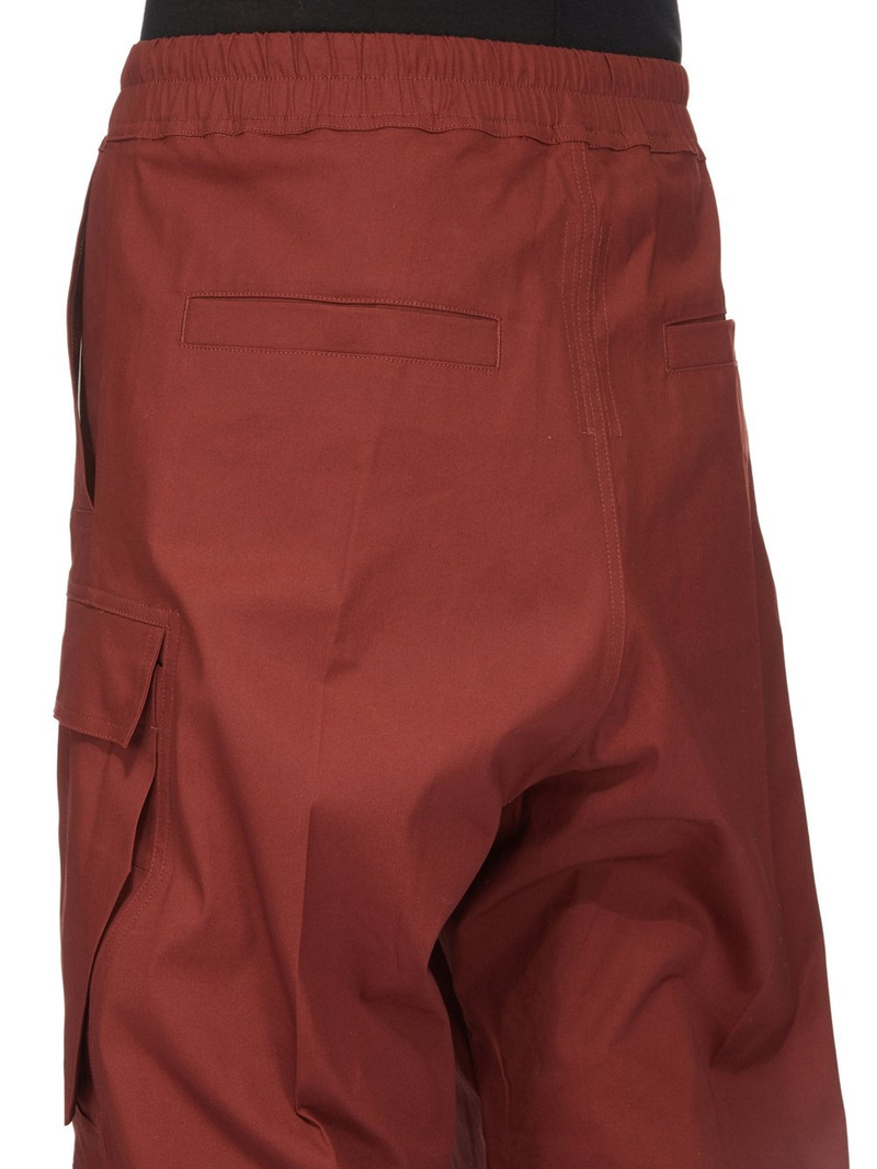 Wide-Leg Cotton-Blend Drawstring Cargo Trousers 5