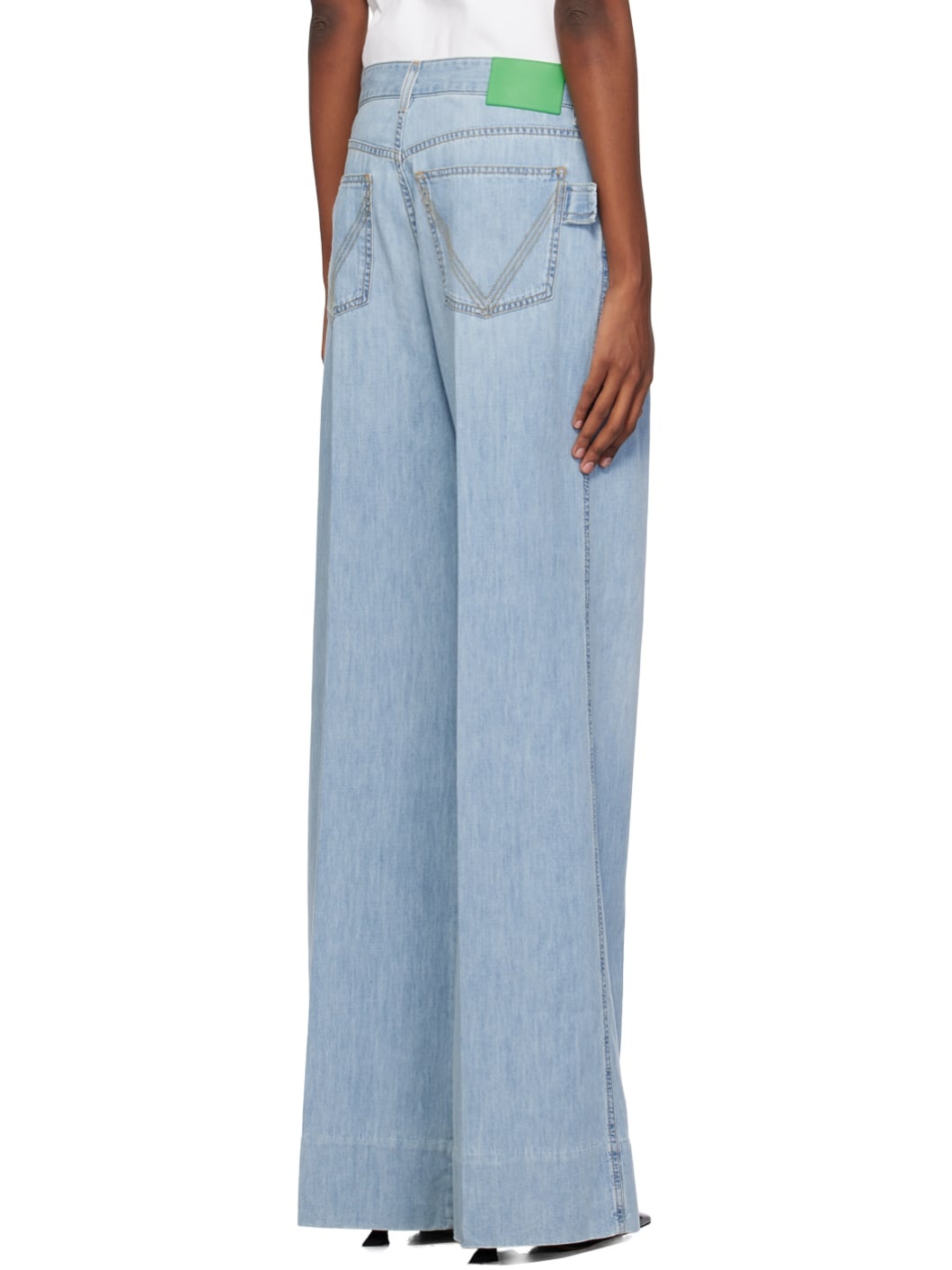 Blue Wide-Leg Jeans - 3