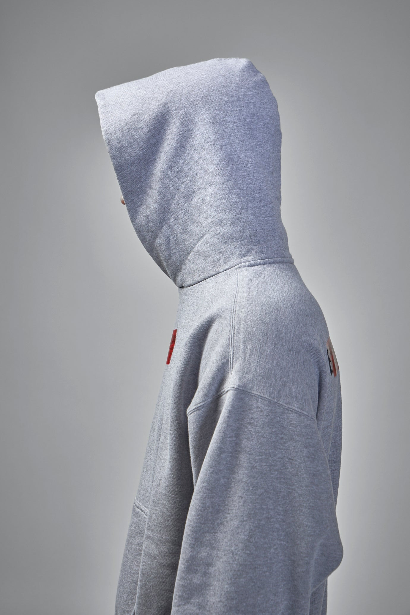 Tape Type Ripped Pocket Hoodie - 5
