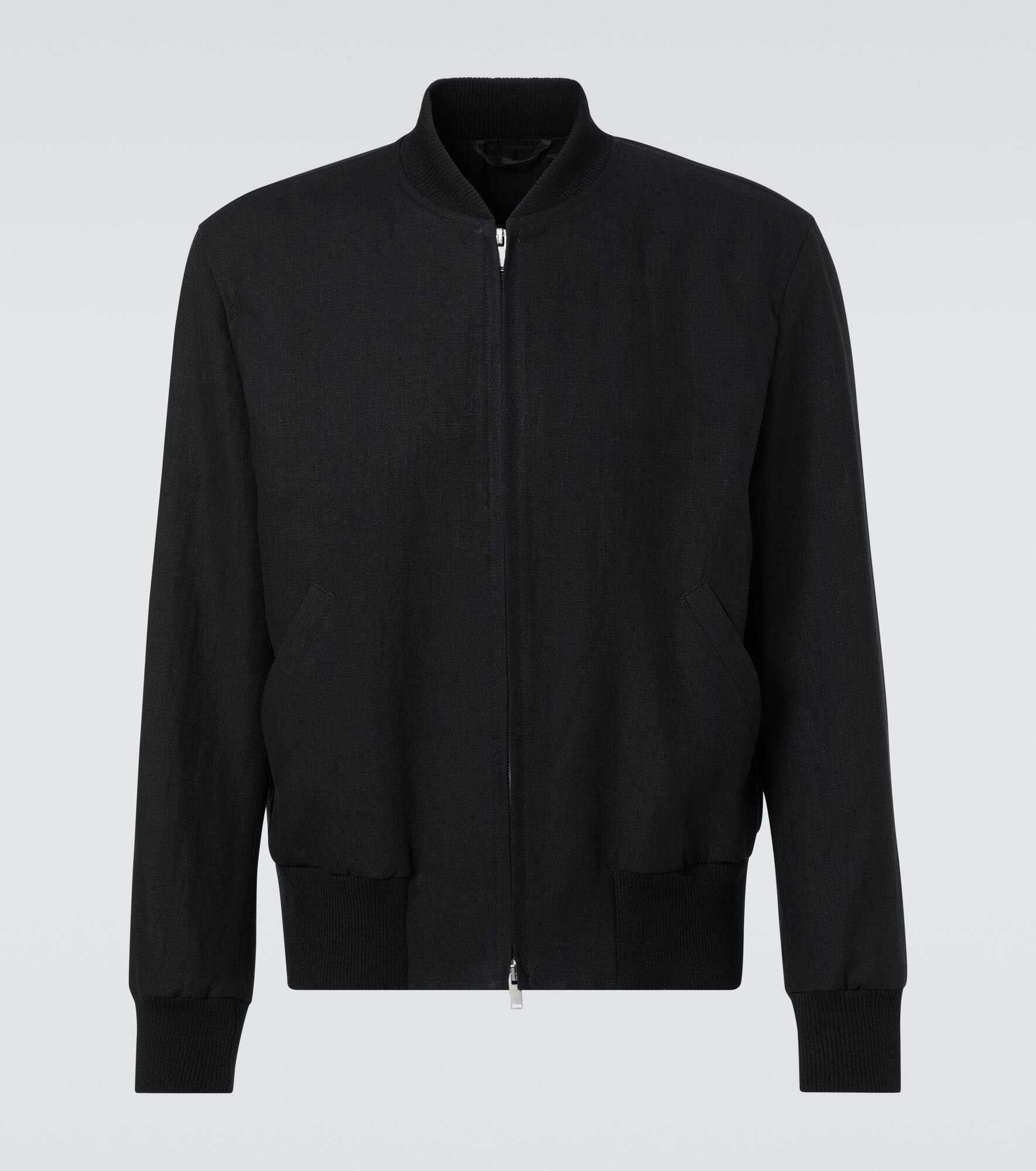 Linen bomber jacket - 1