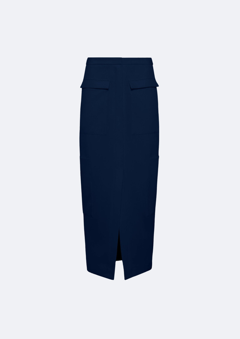 Matte Crepe Cargo Skirt 1