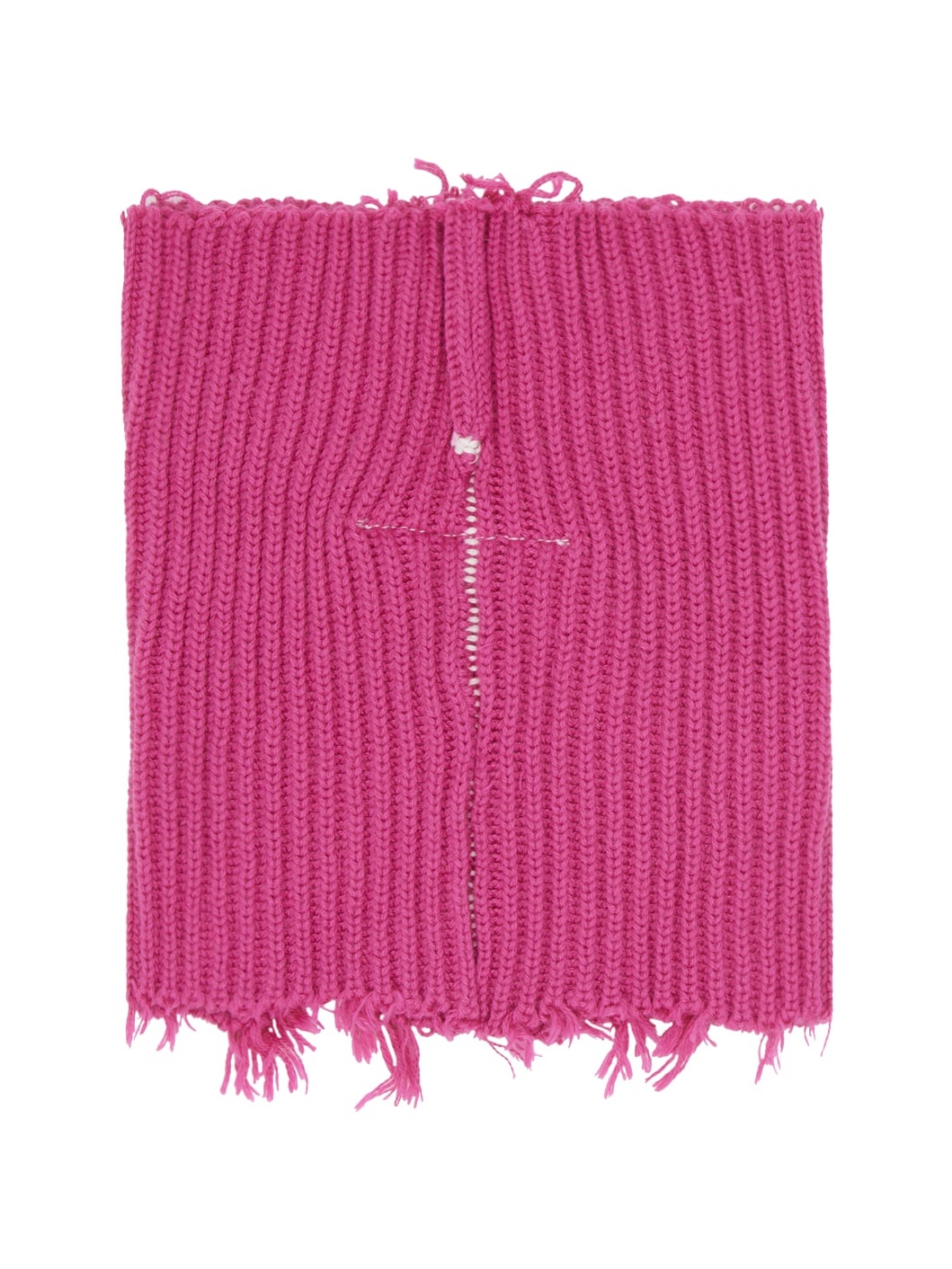 Pink Ribbed Scarf - 2