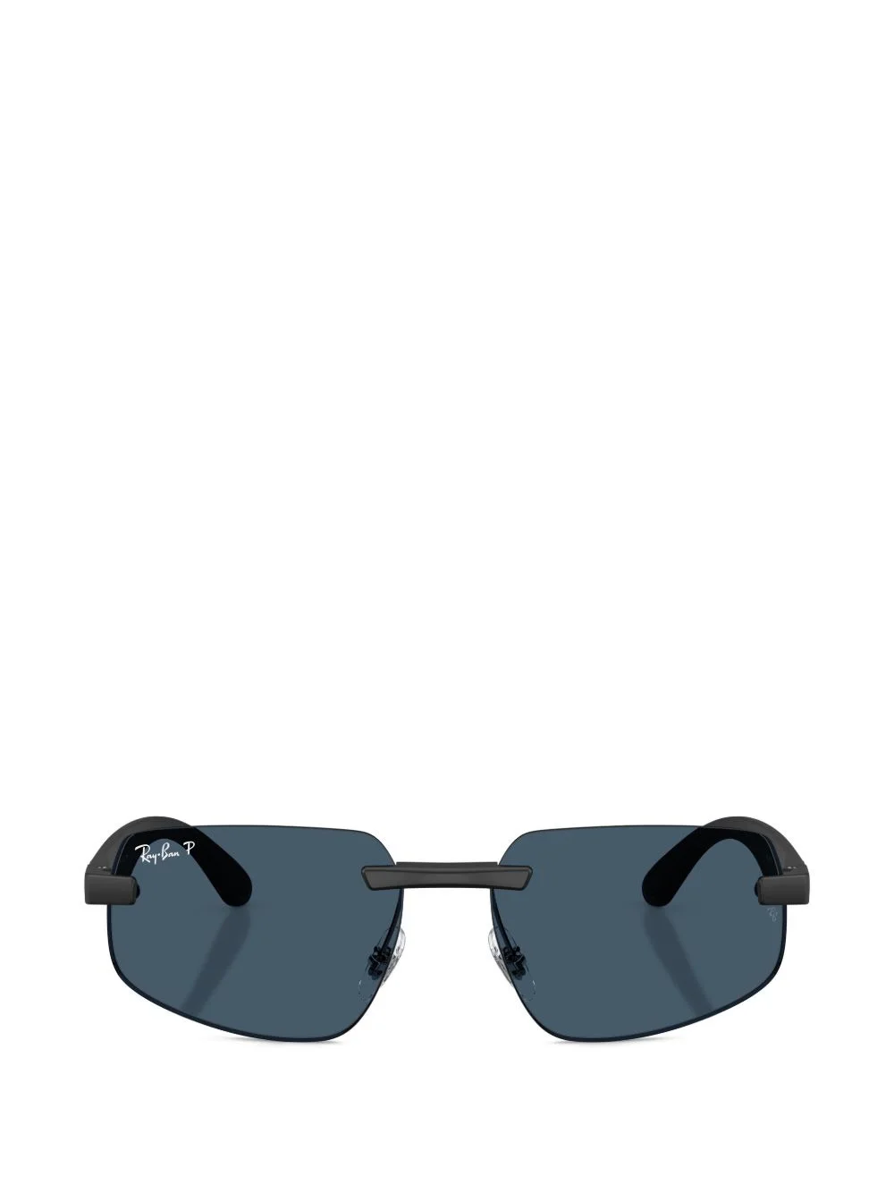 rimless rectangle-frame sunglasses - 1