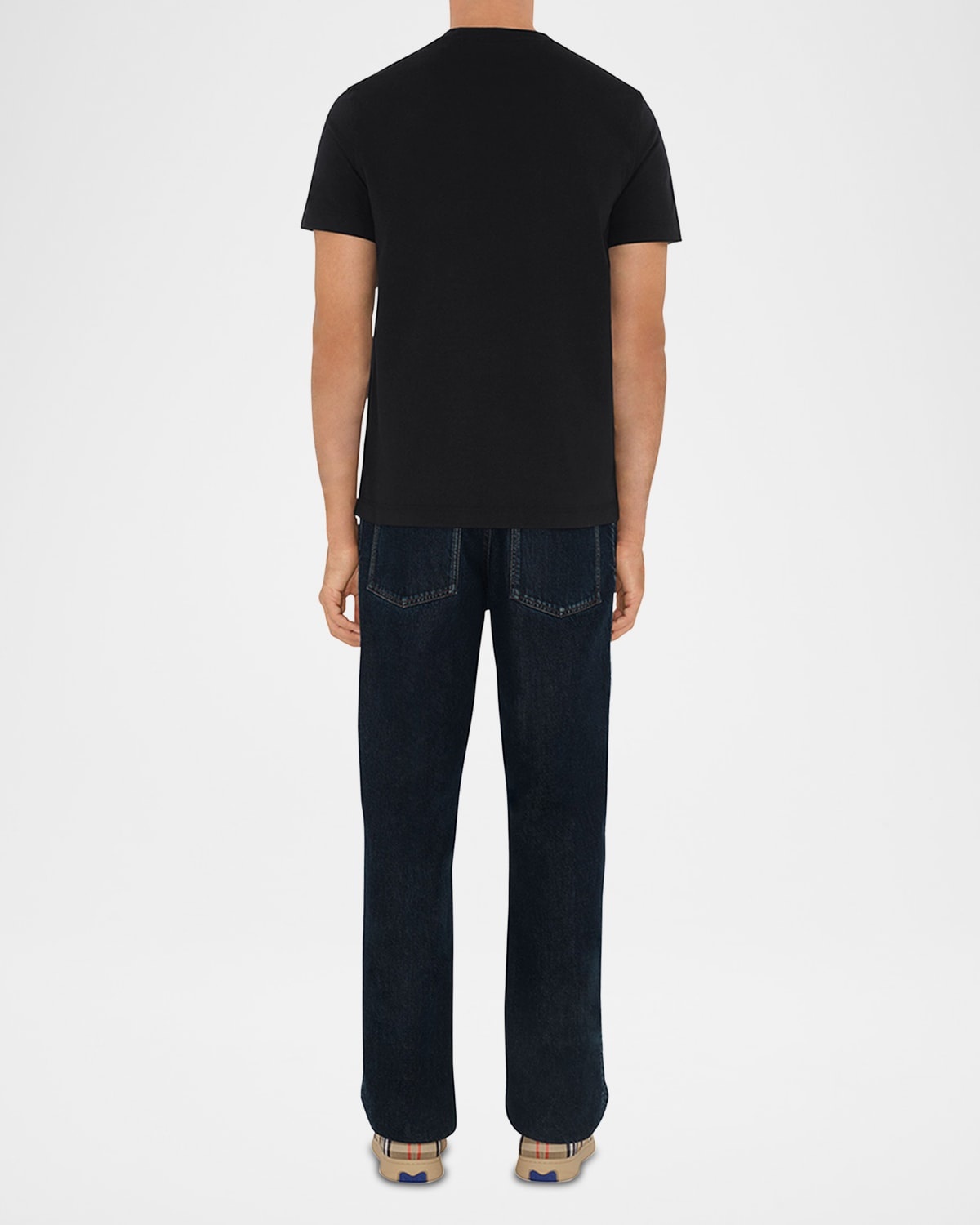 Men's Check Label T-Shirt - 3