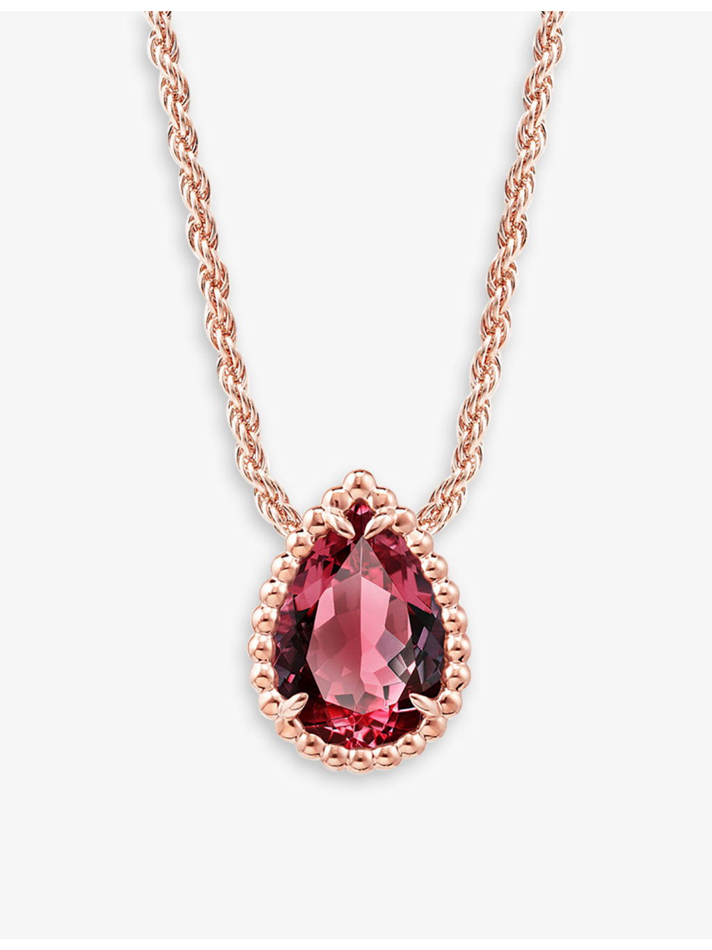 Serpent Boheme 18ct rose-gold and rhodolite pendant - 3