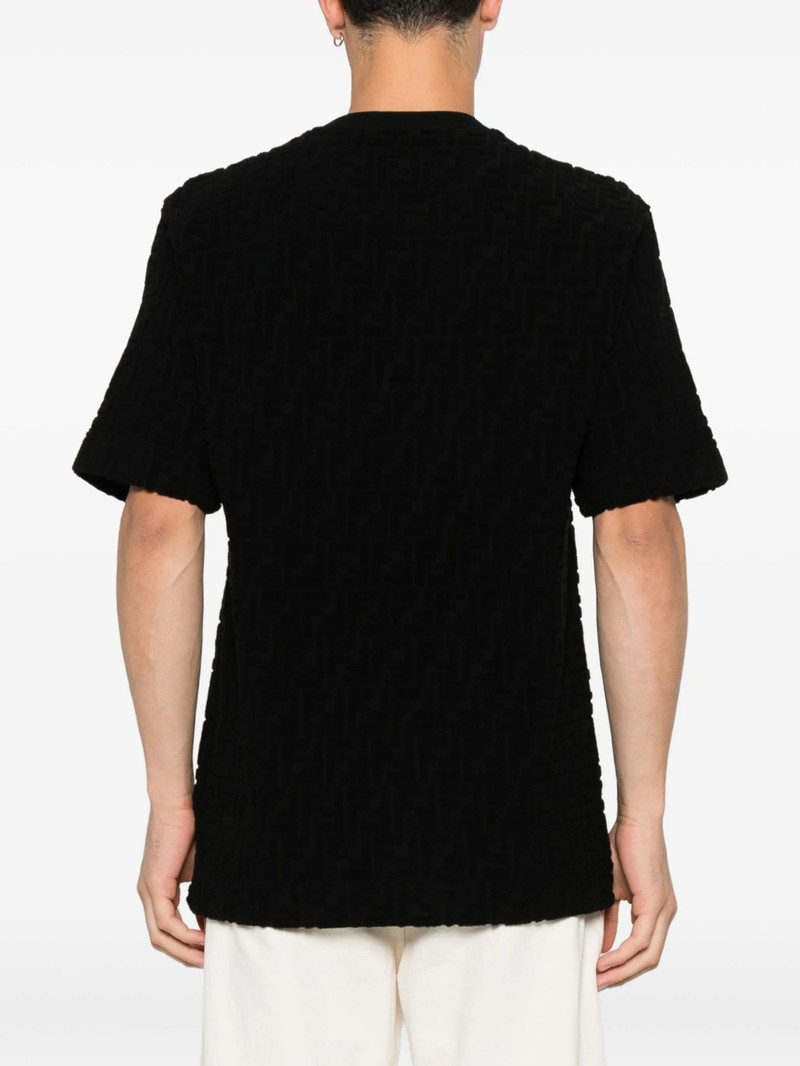 Fendi Textured Crew-neck T-shirt 3