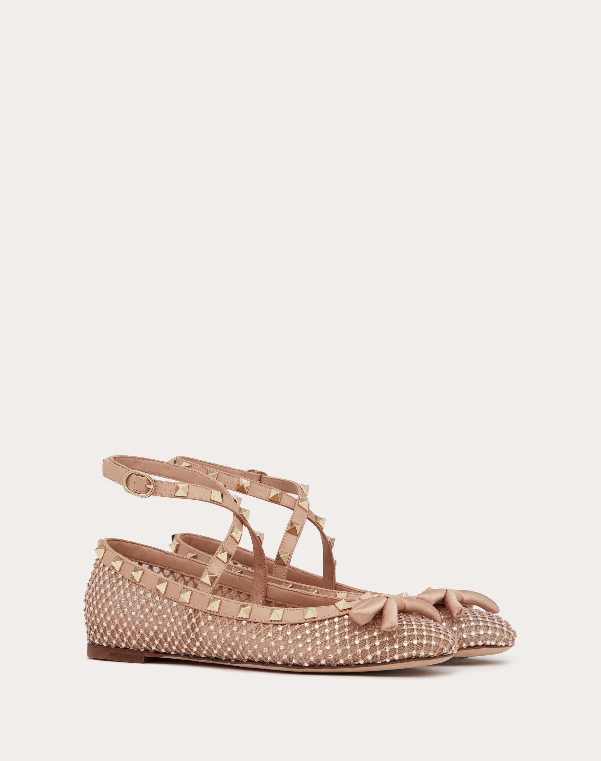 ROCKSTUD MESH BALLERINA WITH CRYSTALS - 2