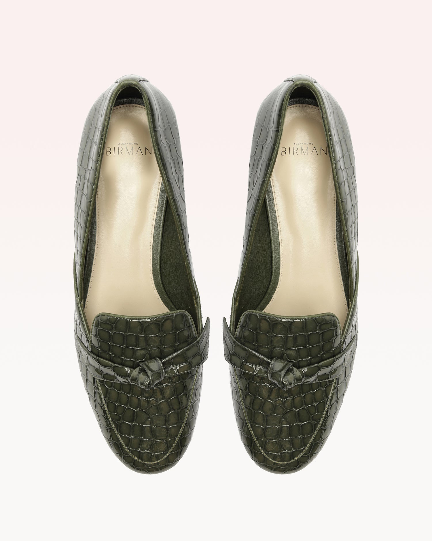 CLARITA BELGIAN CROCCO LOAFER SAGE LEAF - 4