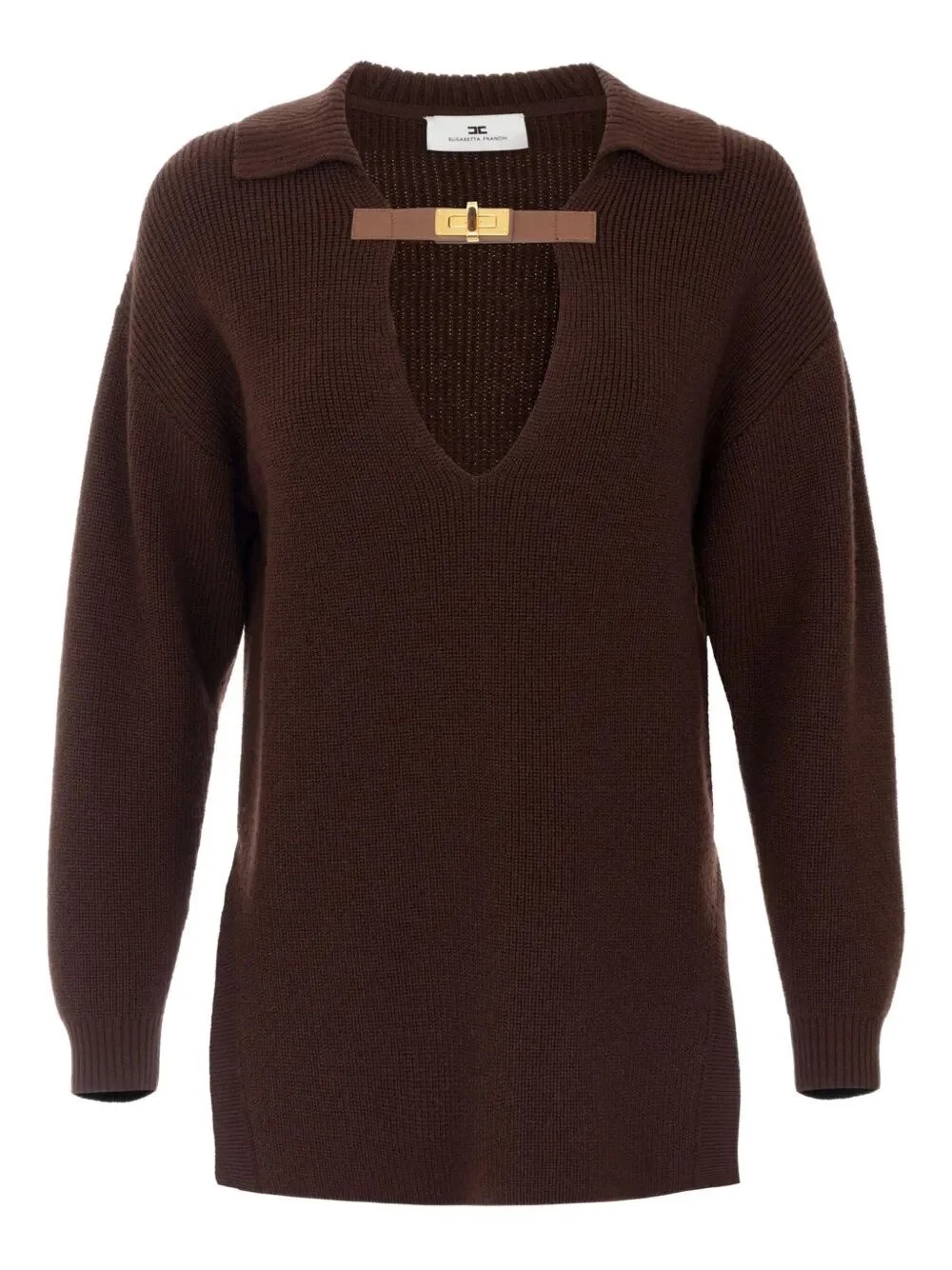 The Polo Neck Sweater from Elisabetta Franchi is a refined piece designed for the Fall Winter 2025/2 - 1
