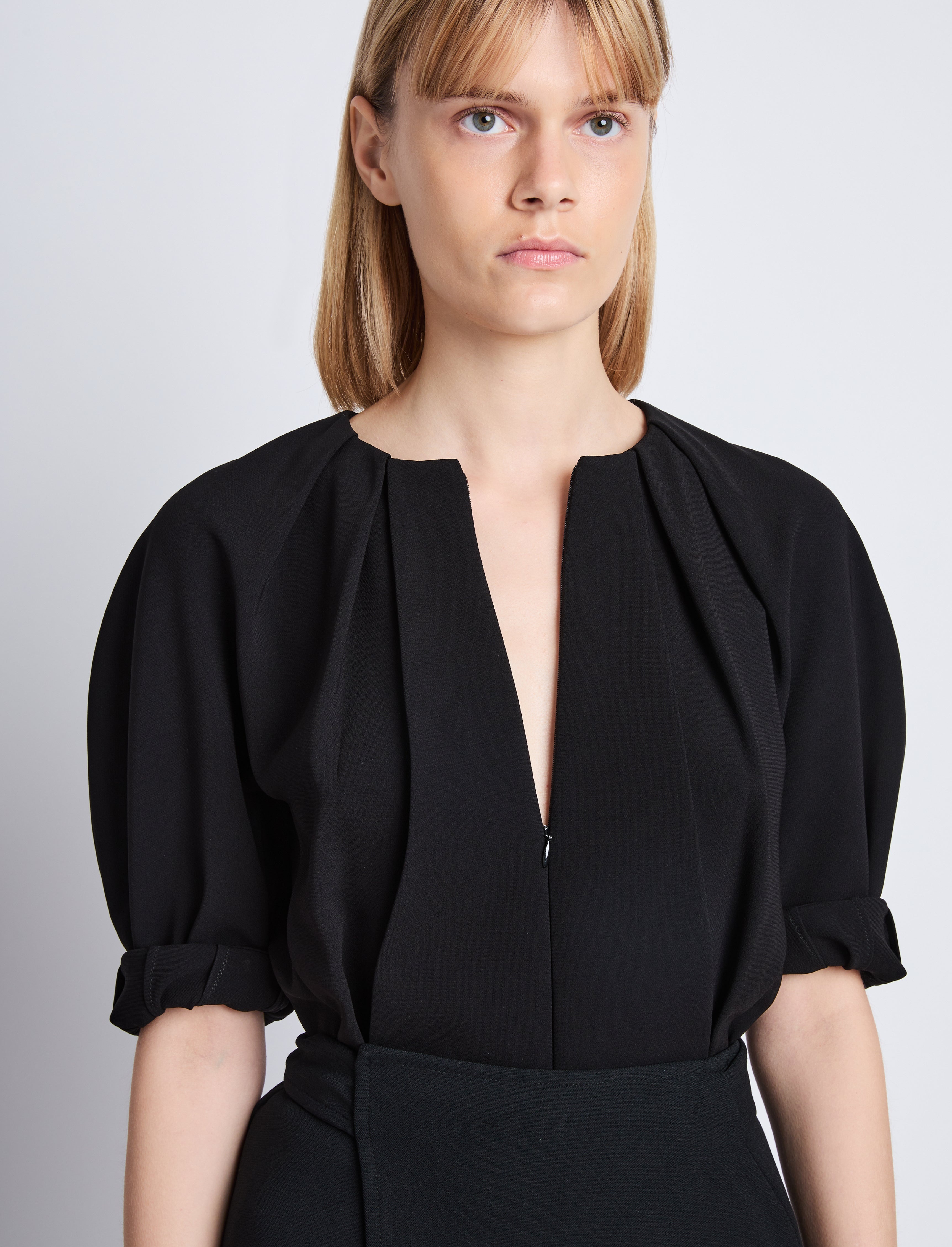 Georgia Top in Matte Viscose Crepe - 6