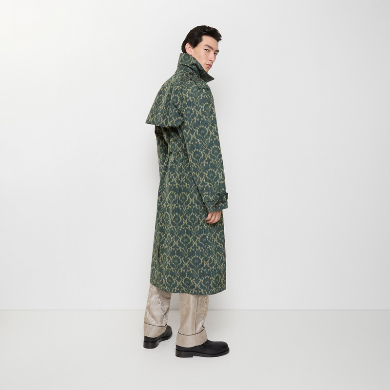 Long Baroque Viscose Blend Trench Coat 4