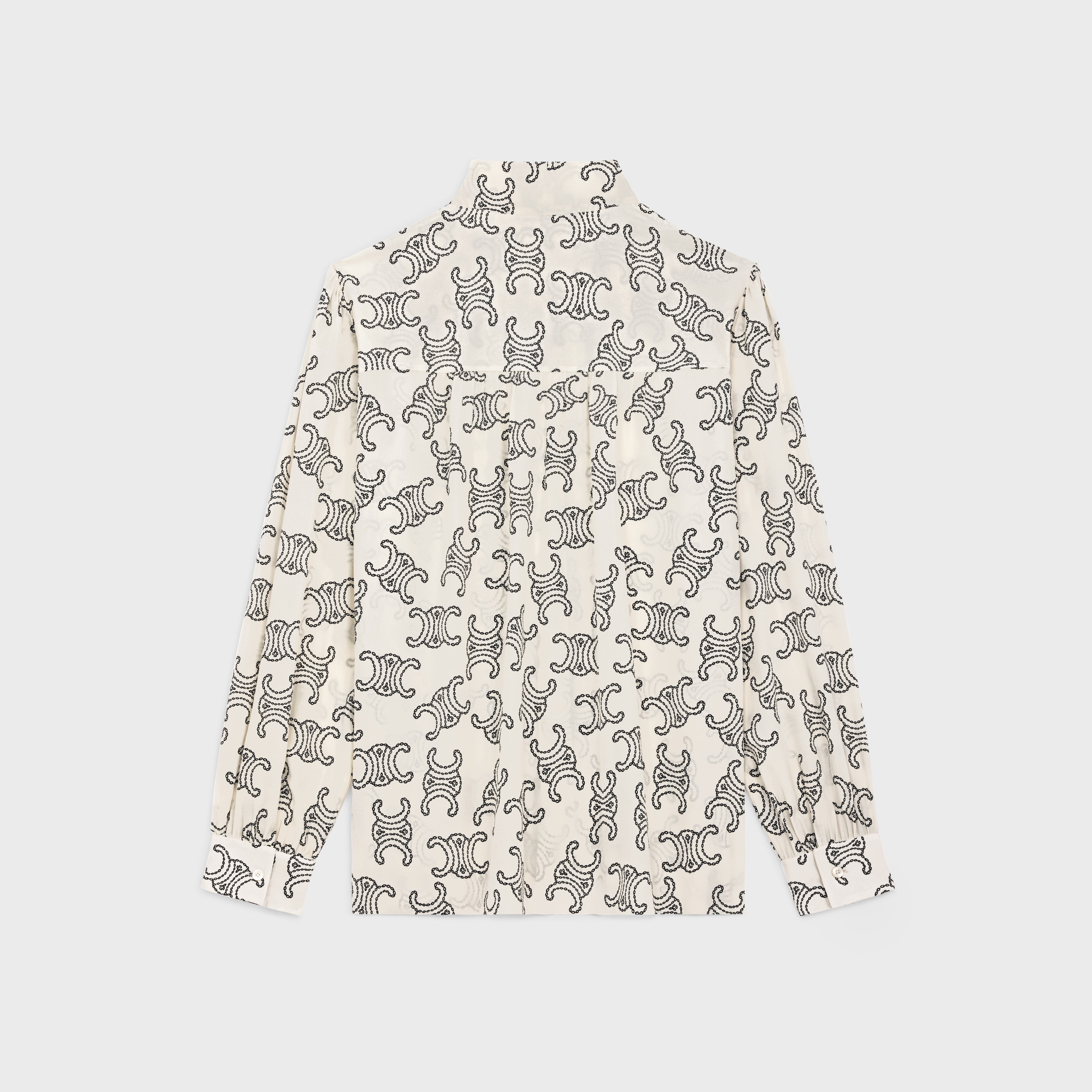 lavallière blouse in crêpe de chine - 2