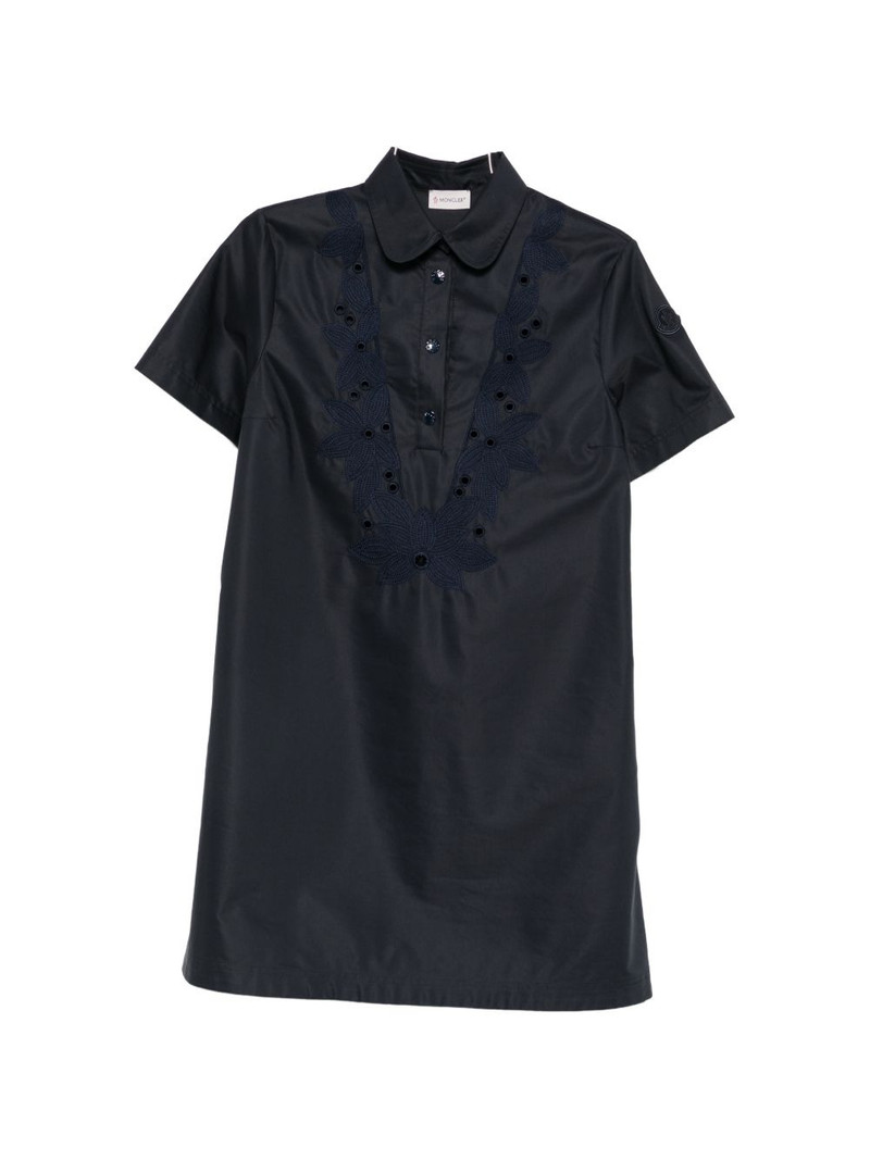 broderie-anglaise short-sleeve mini dress 1