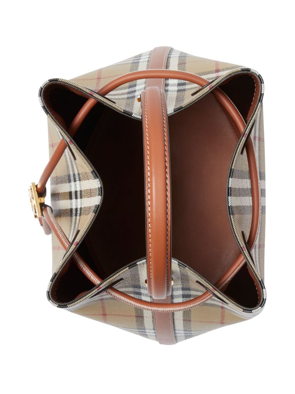 small TB Vintage Check bucket bag - 5