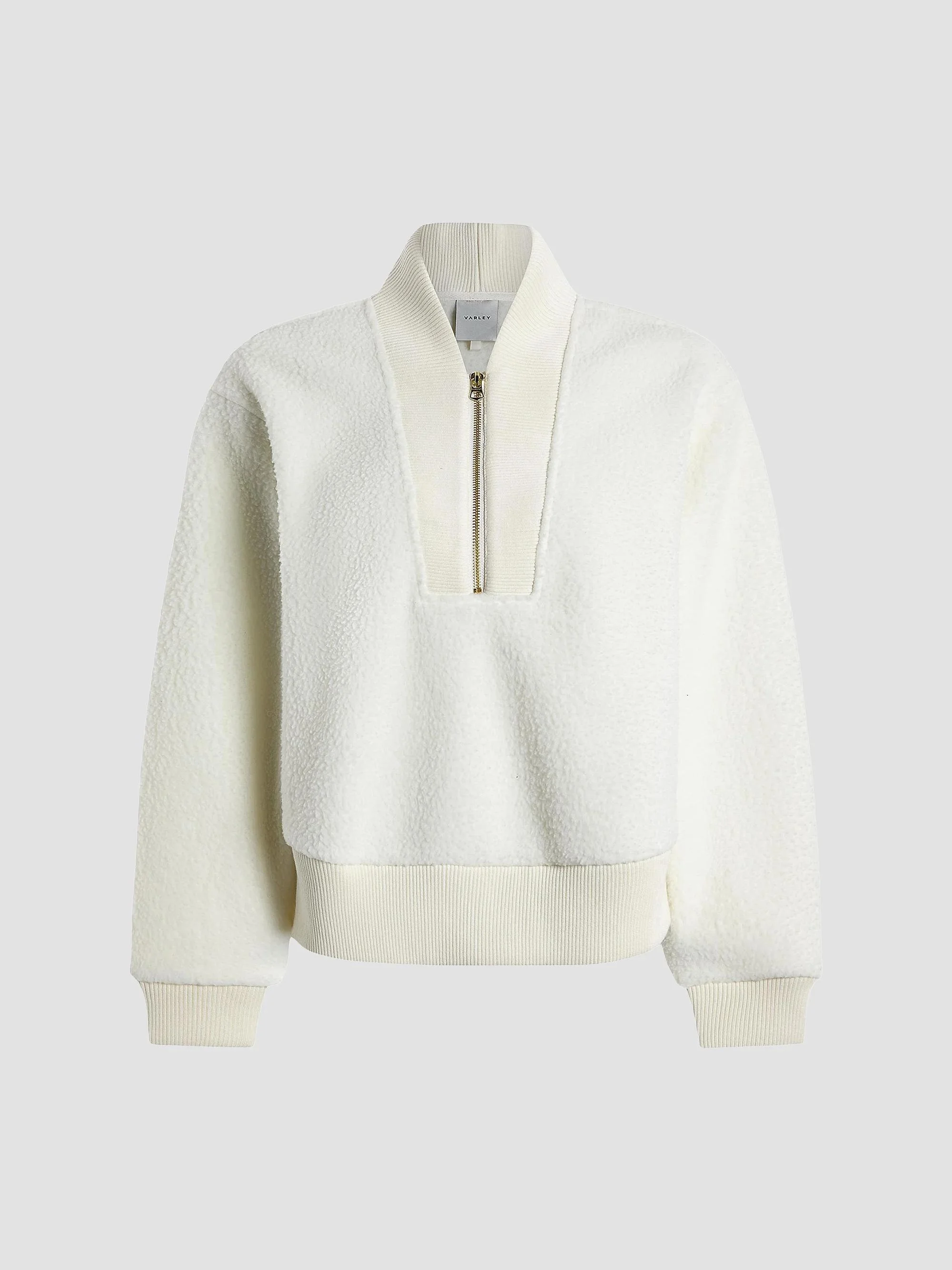 Women's Mumford Fleece Half-Zip Pullover - Egret - 1