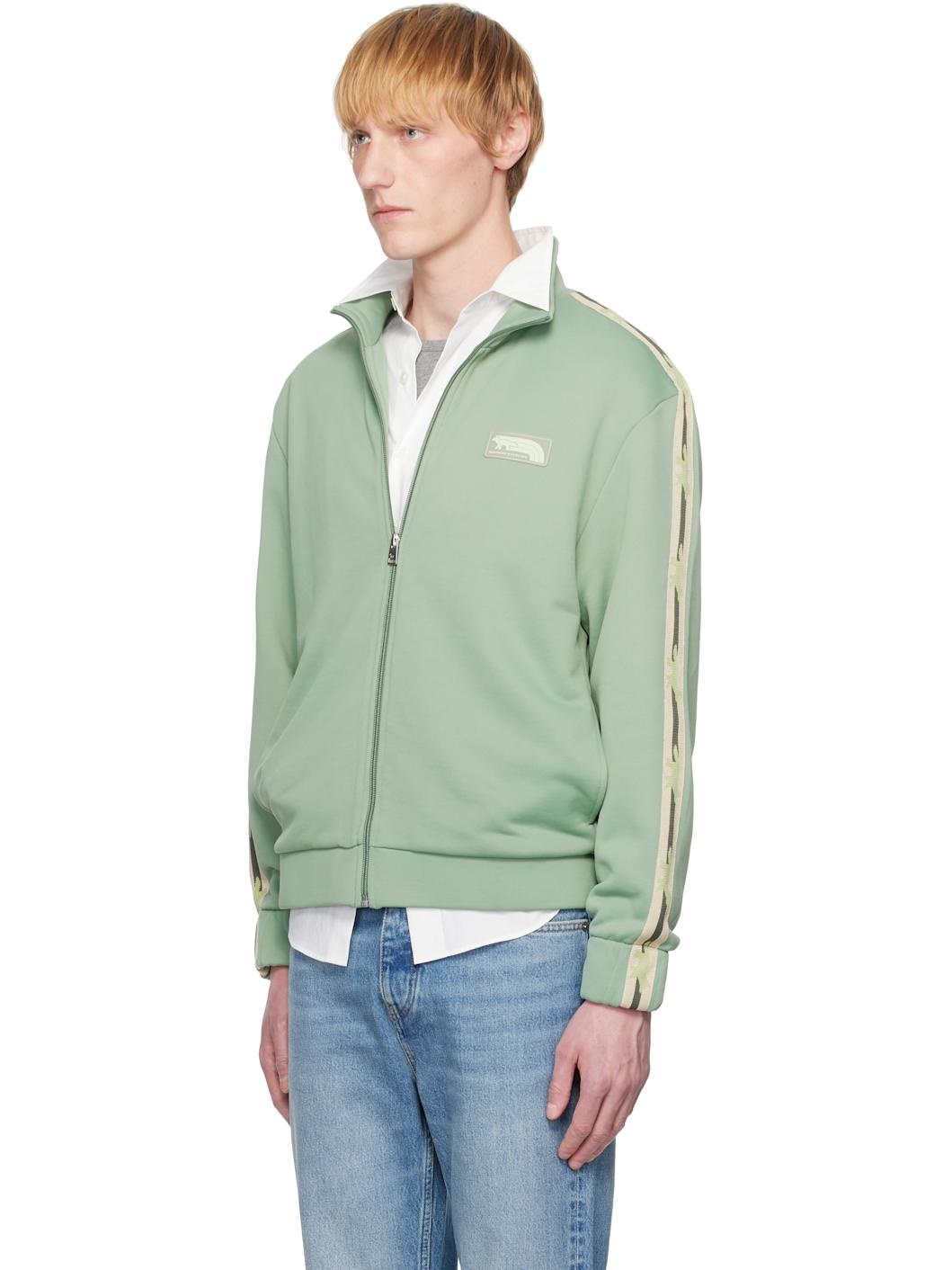 Green Flash Fox Zipped Track Jacket - 4