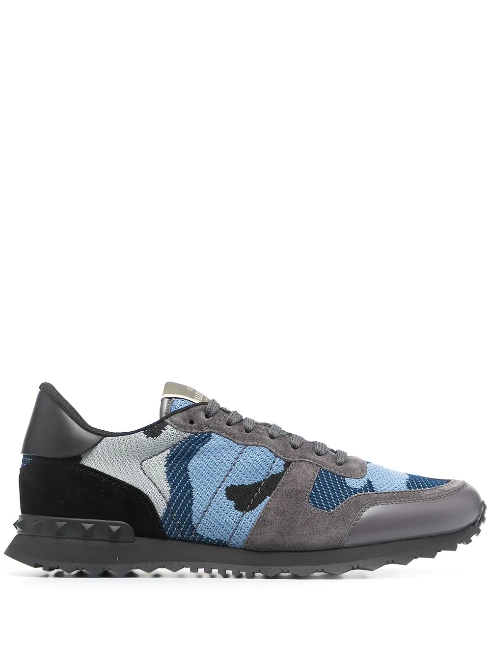 camouflage-print low-top sneakers - 1