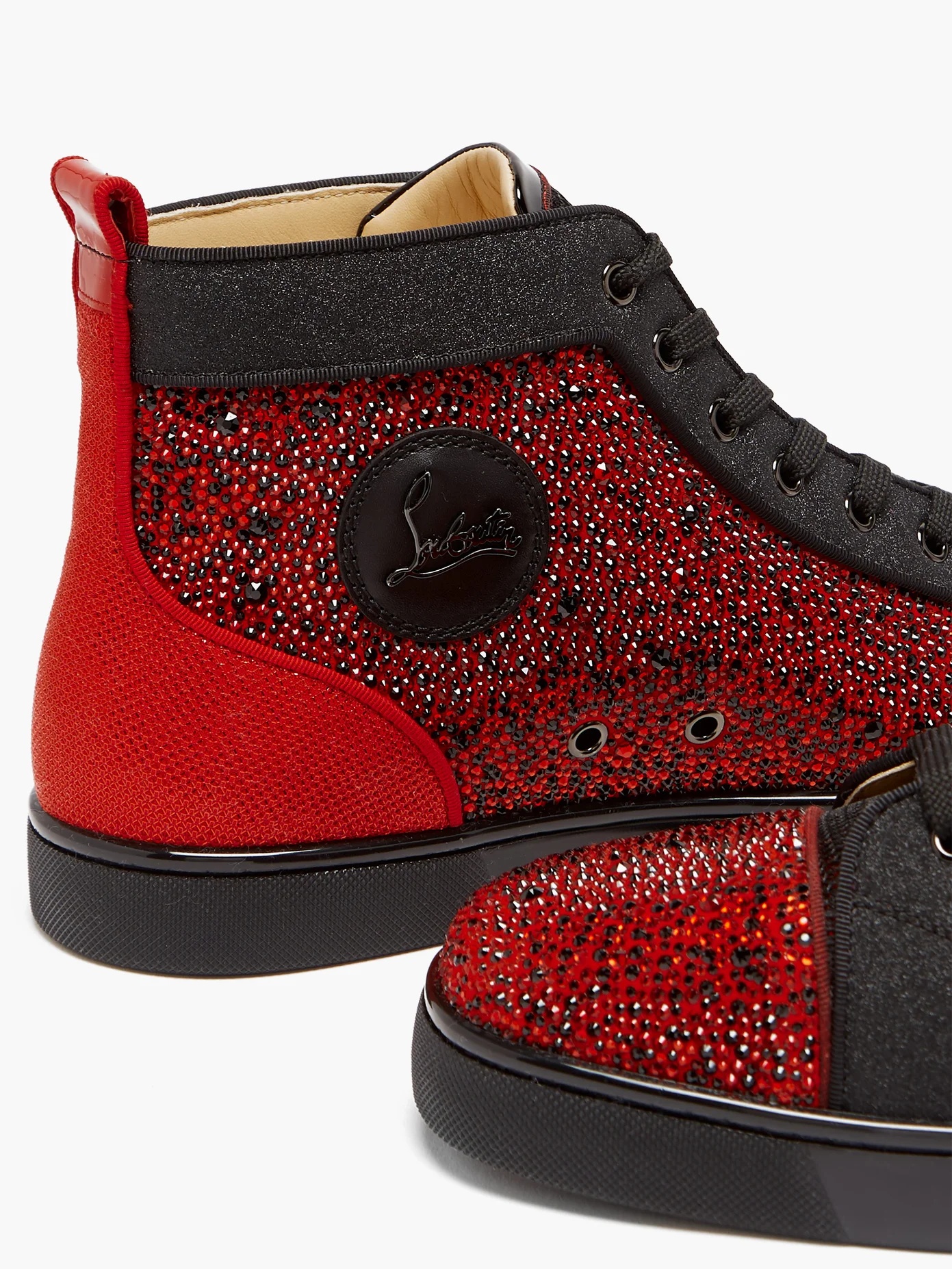 Louis Orlato high-top crystal leather trainers - 6