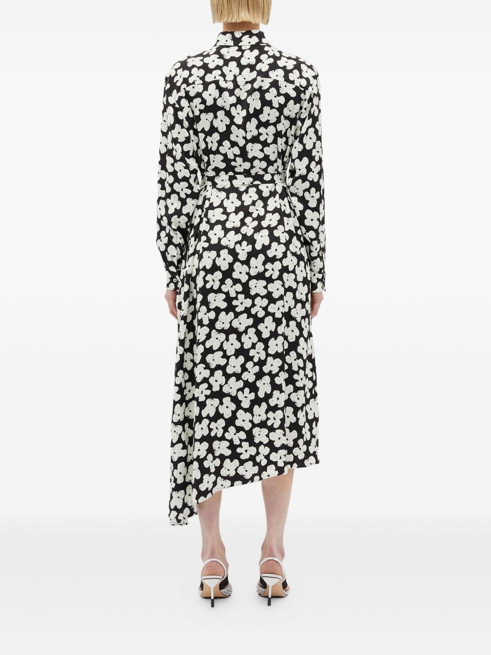 floral-print midi dress - 4