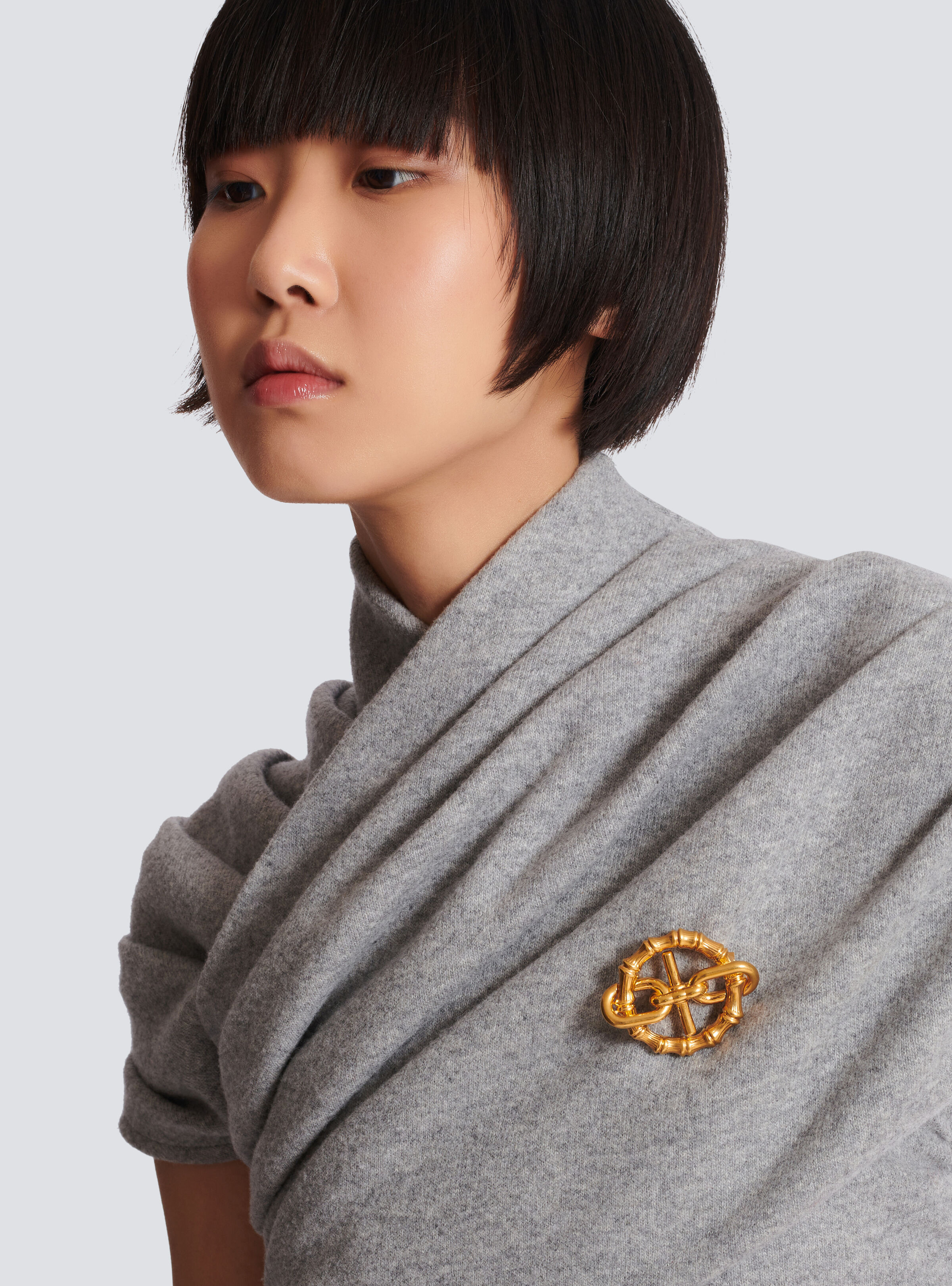 Bamboo Sync brooch - 2