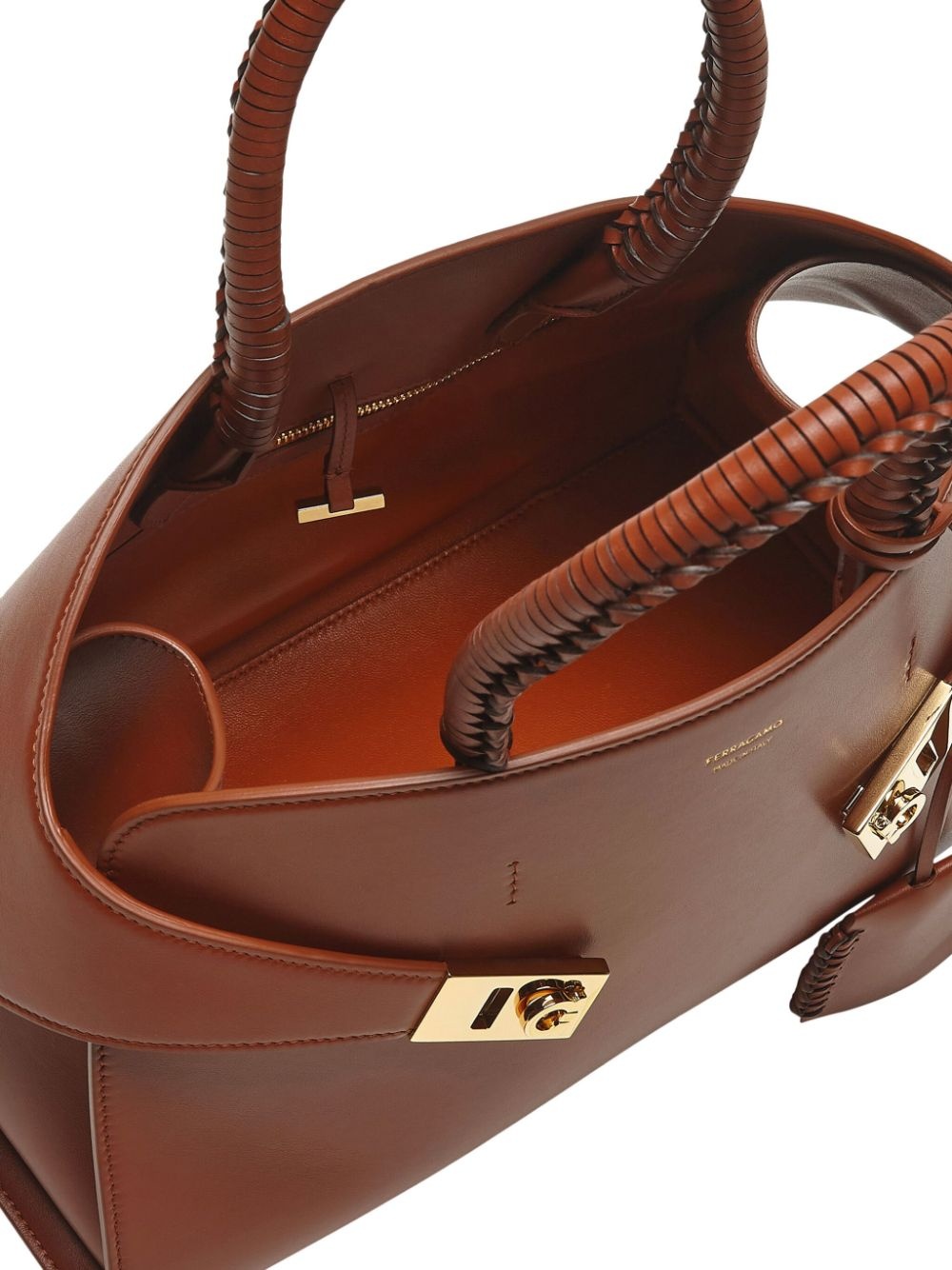 small The Hug leather tote bag - 4
