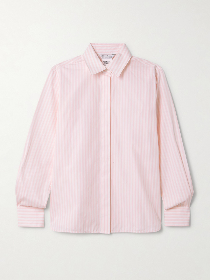 Striped Cotton-poplin Shirt 1