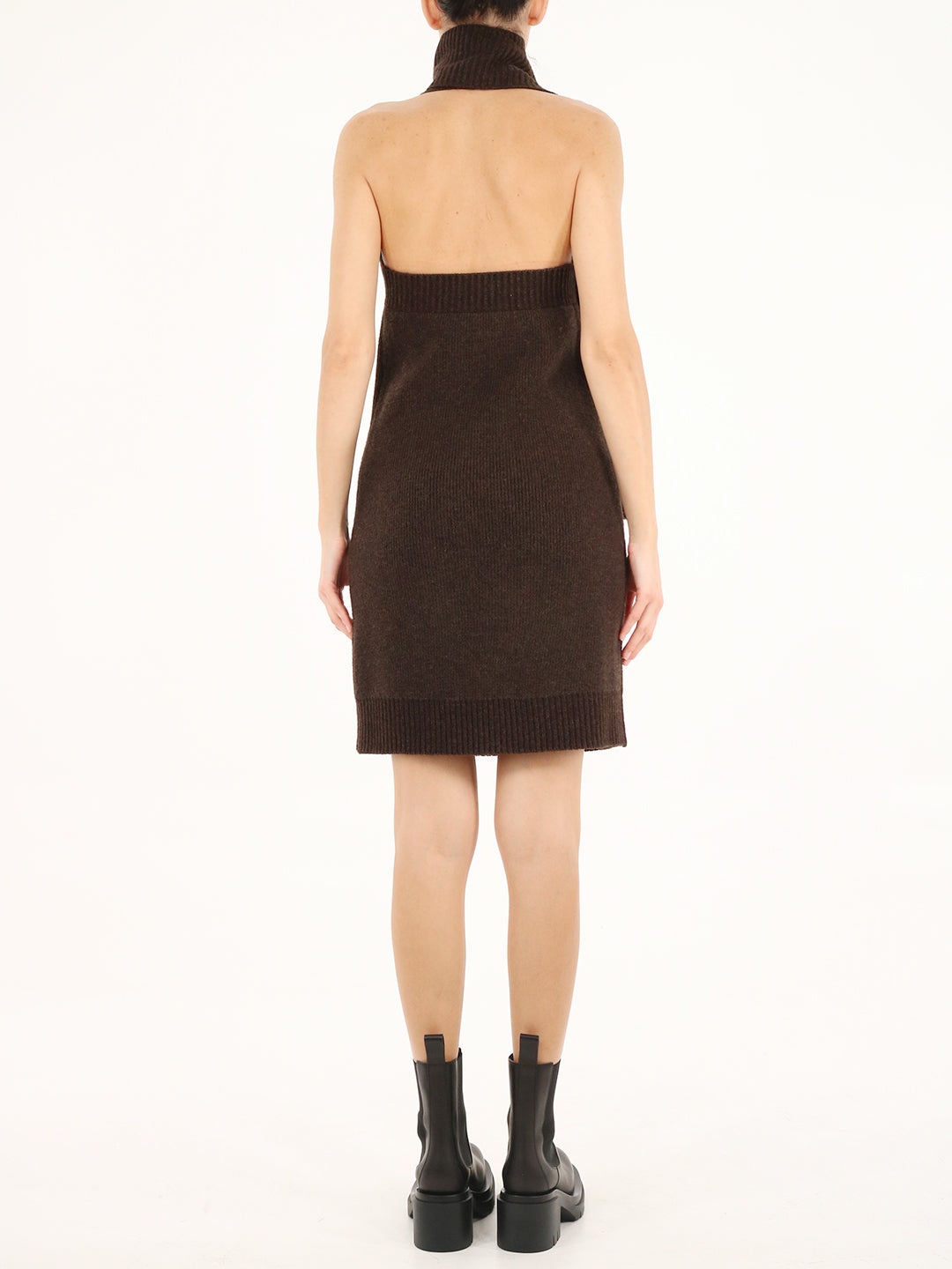Bottega Veneta Brown One Shoulder Dress - 4