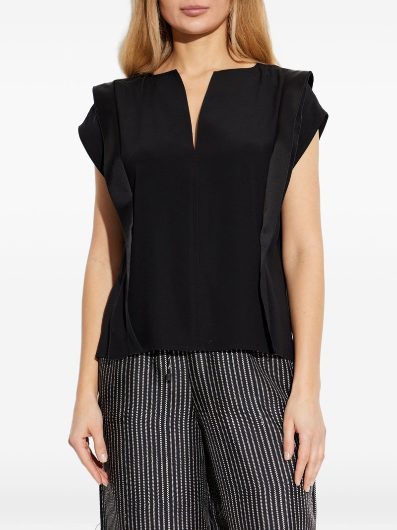 V-neck panel blouse 3