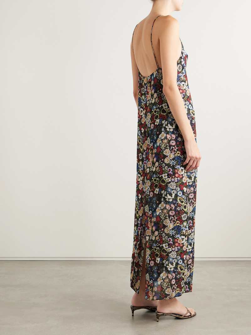 Taja Floral-print Silk-chiffon Maxi Dress 3