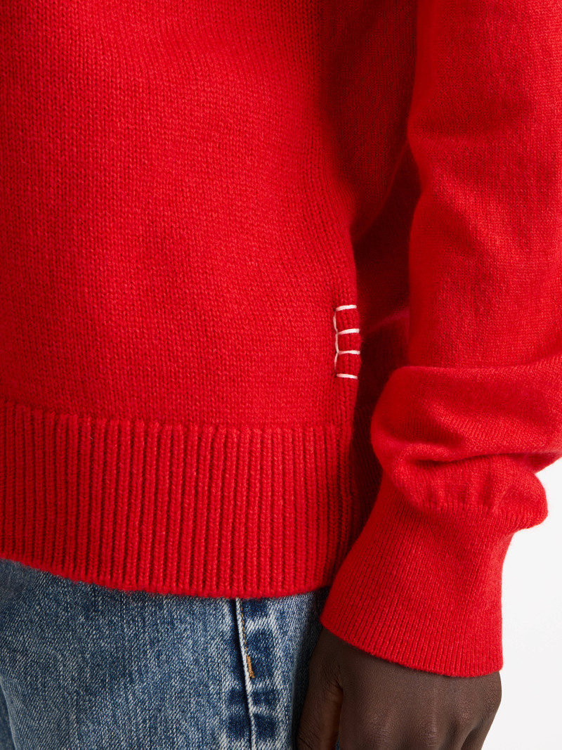 WOMENS RAGLAN JUMPER IN RED 5