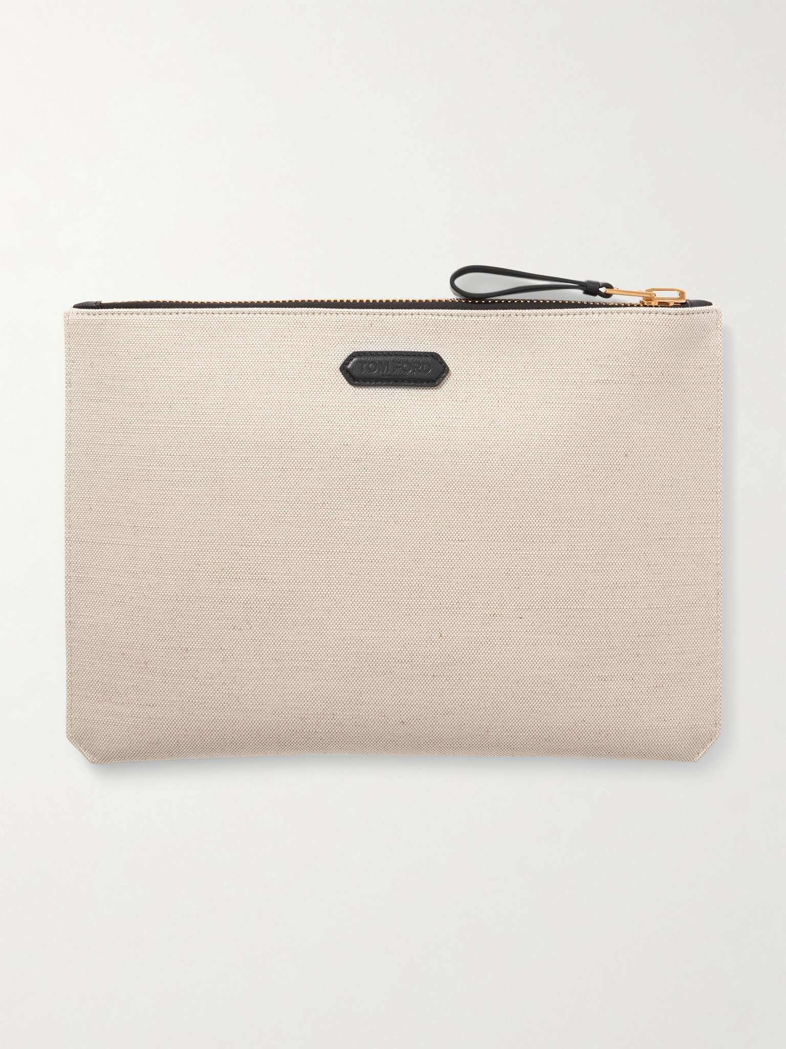 Buckley Leather-Trimmed Canvas Document Holder - 4