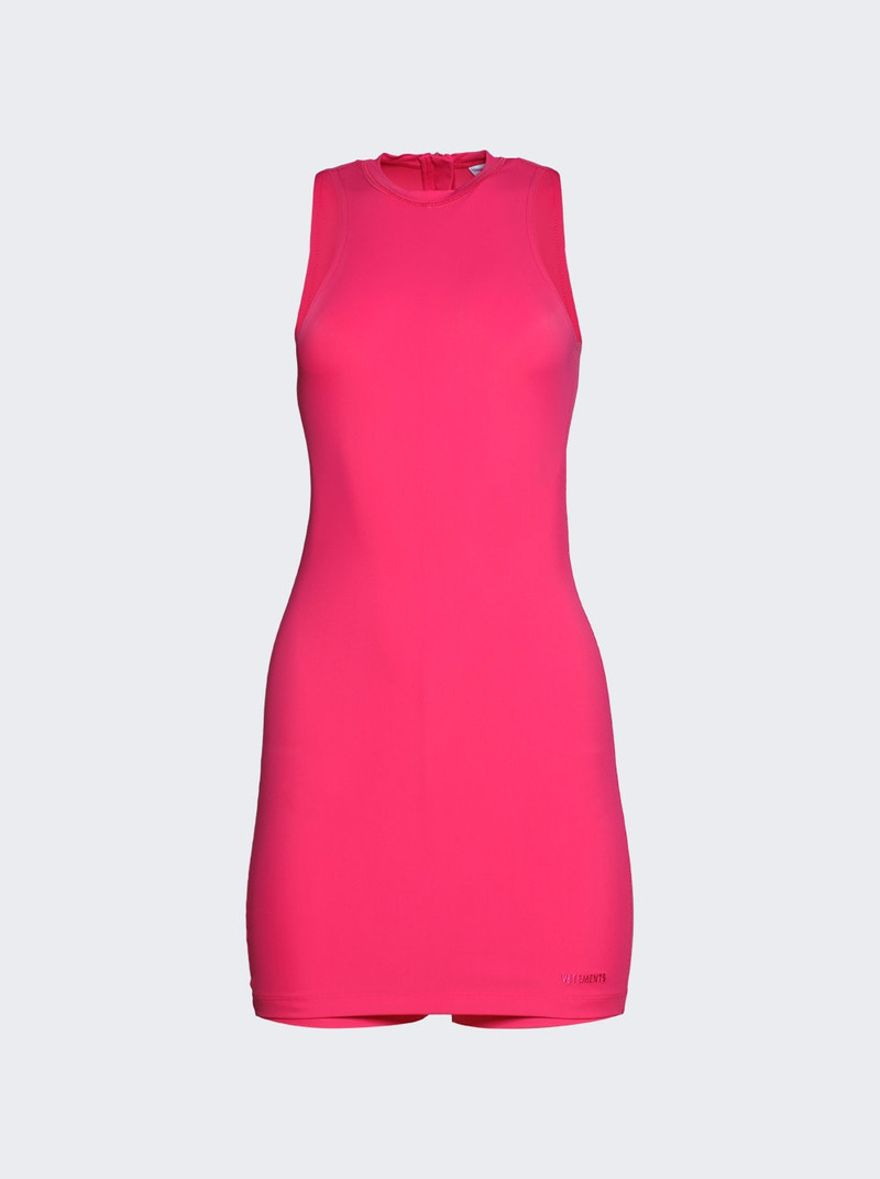 Merged Romper Dress Hot Pink 1