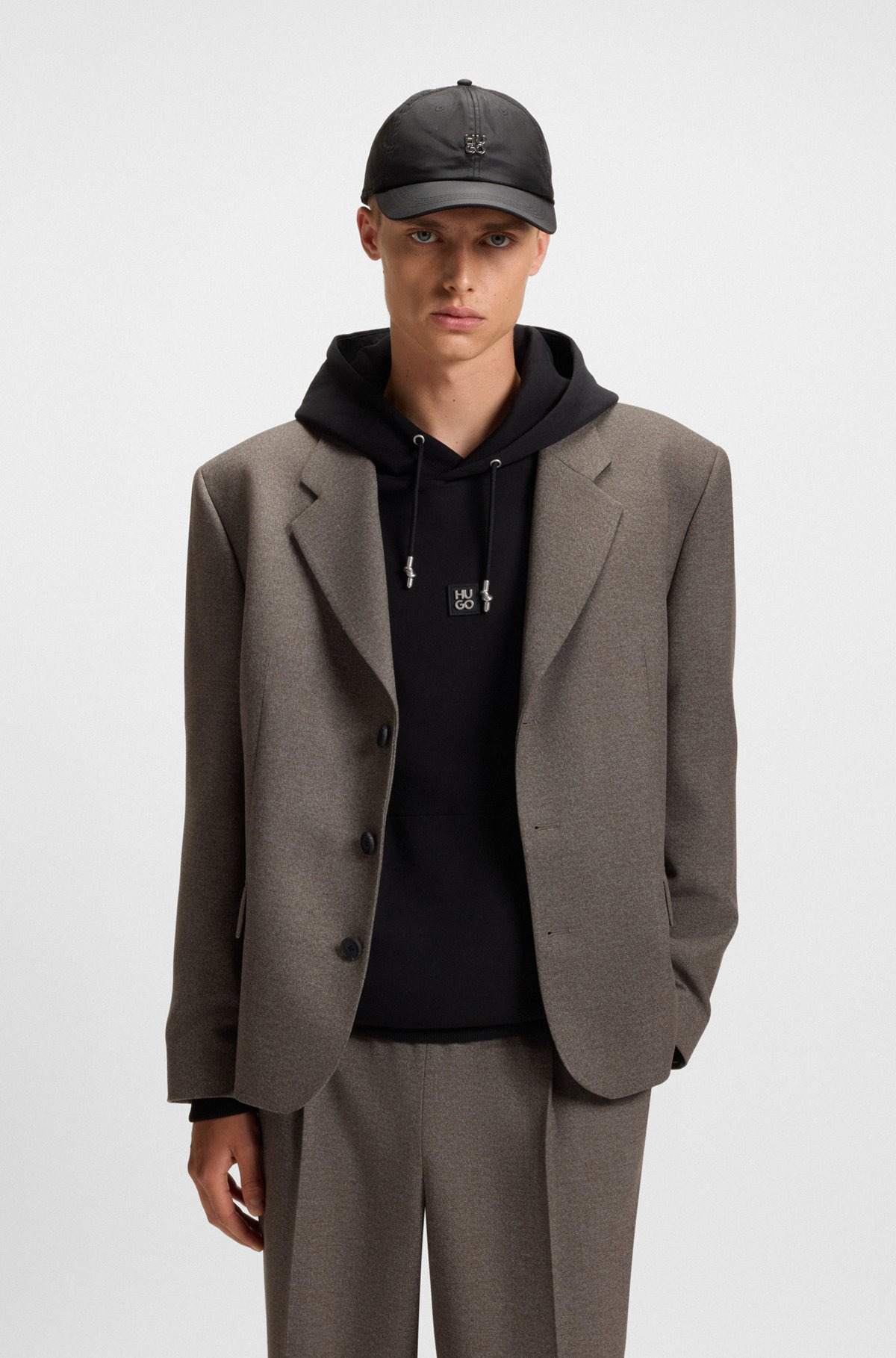 ALL-GENDER MODERN-FIT SUIT JACKET IN MOULINÉ TWILL - 2